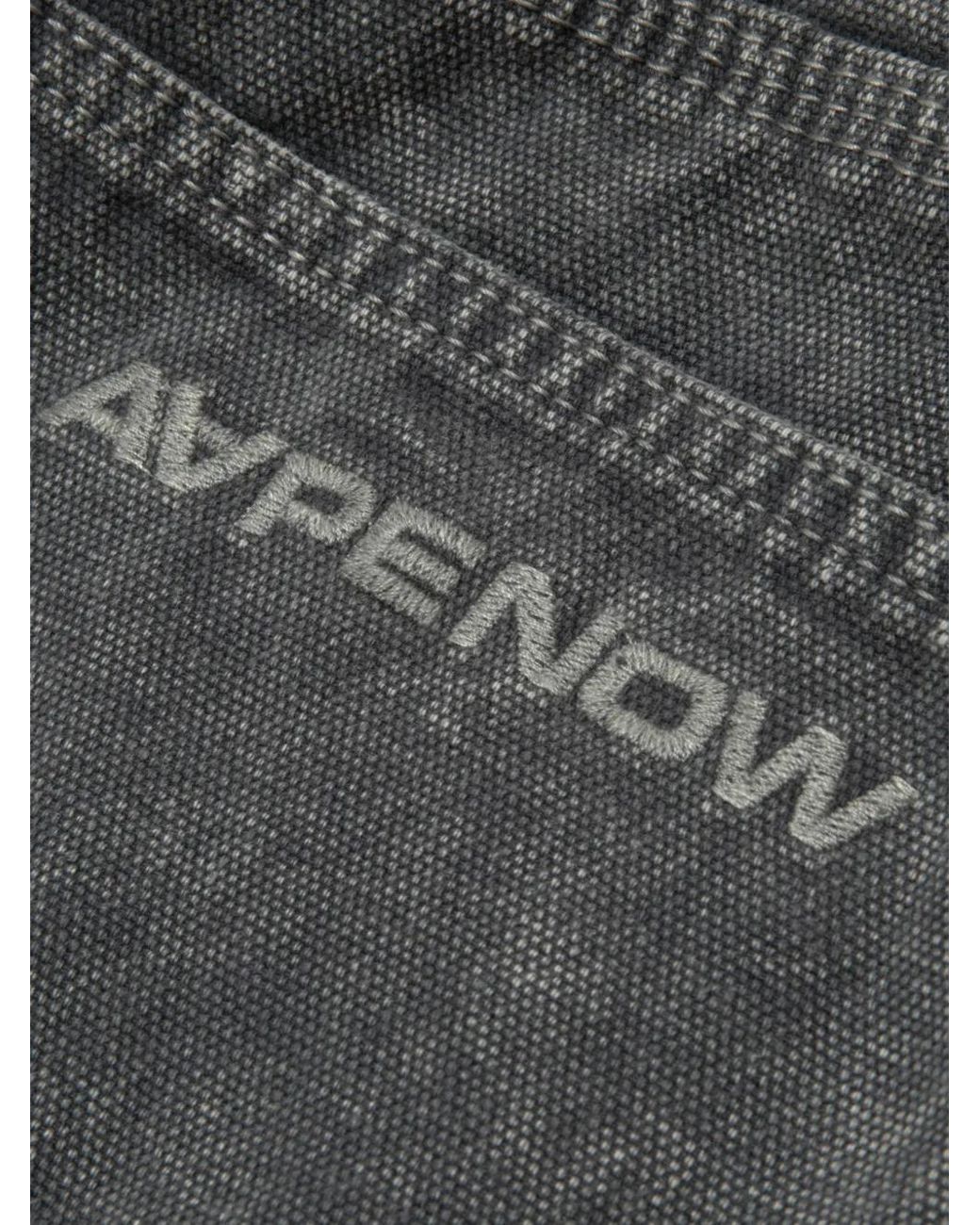 Aape By A Bathing Ape Gray Acid-Wash Carpenter Trousers for men