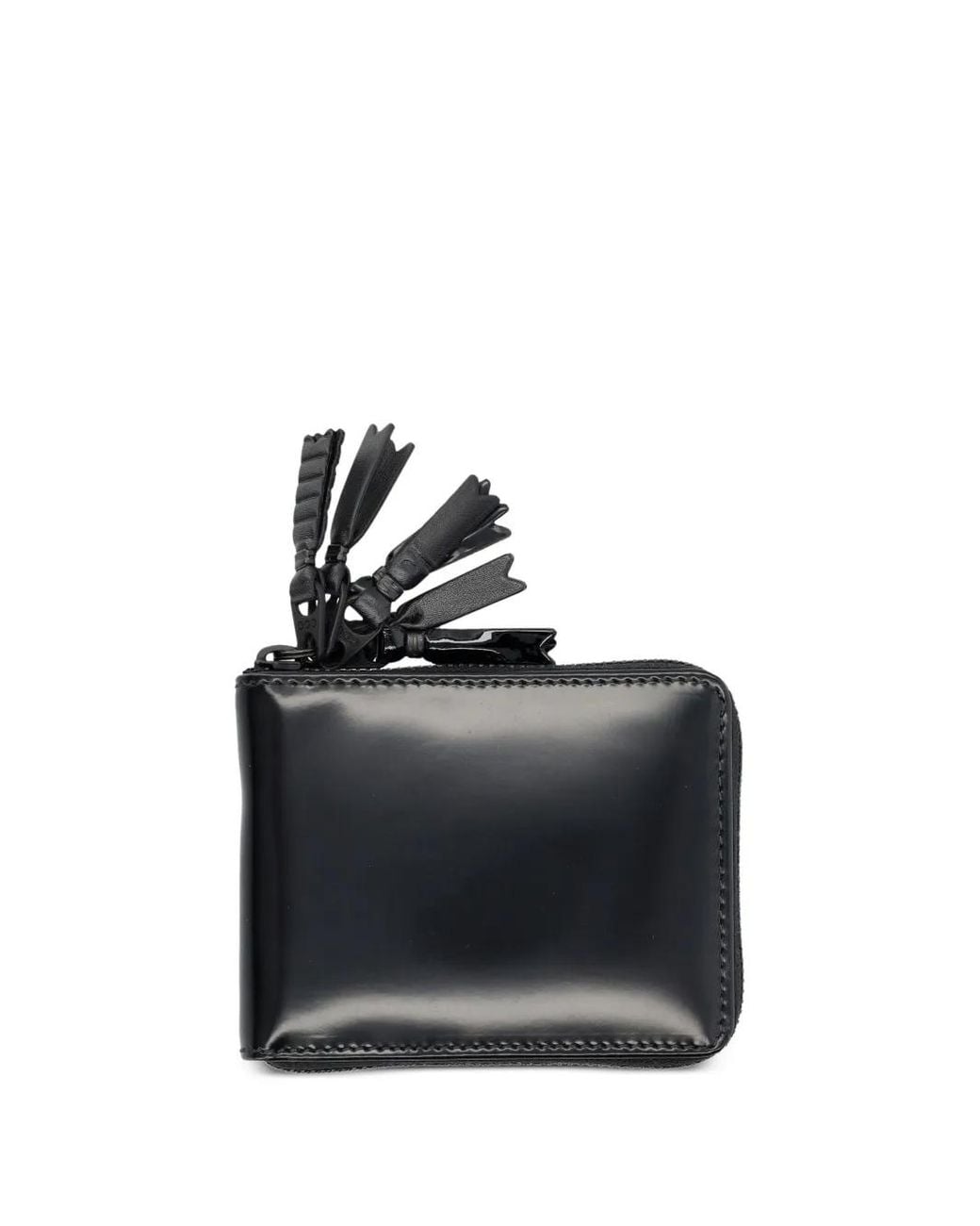Comme des Garçons Black Tassel-Zip Leather Wallet