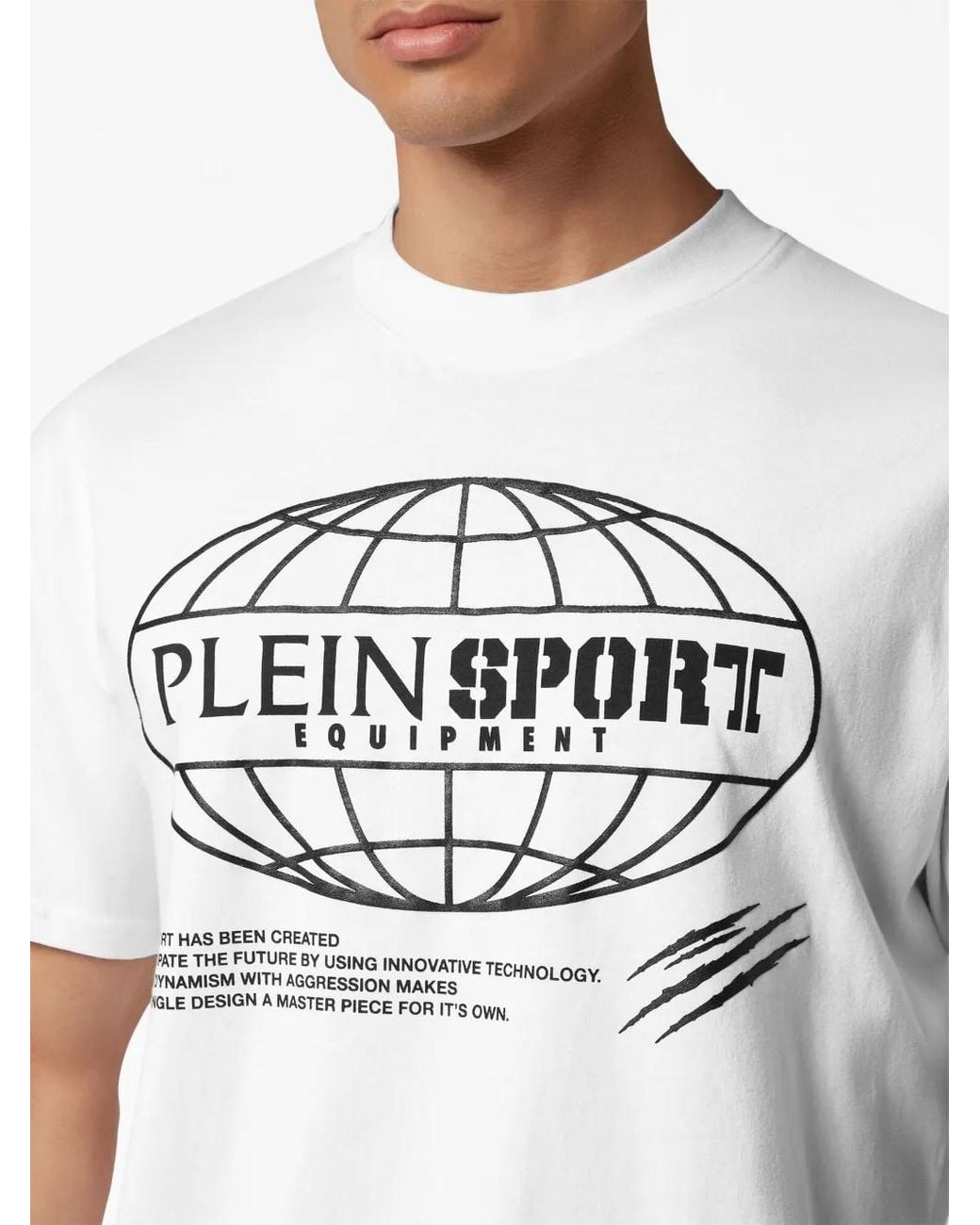 Philipp Plein Gray Ss Global Express Edition Graphic-Print T-Shirt for men