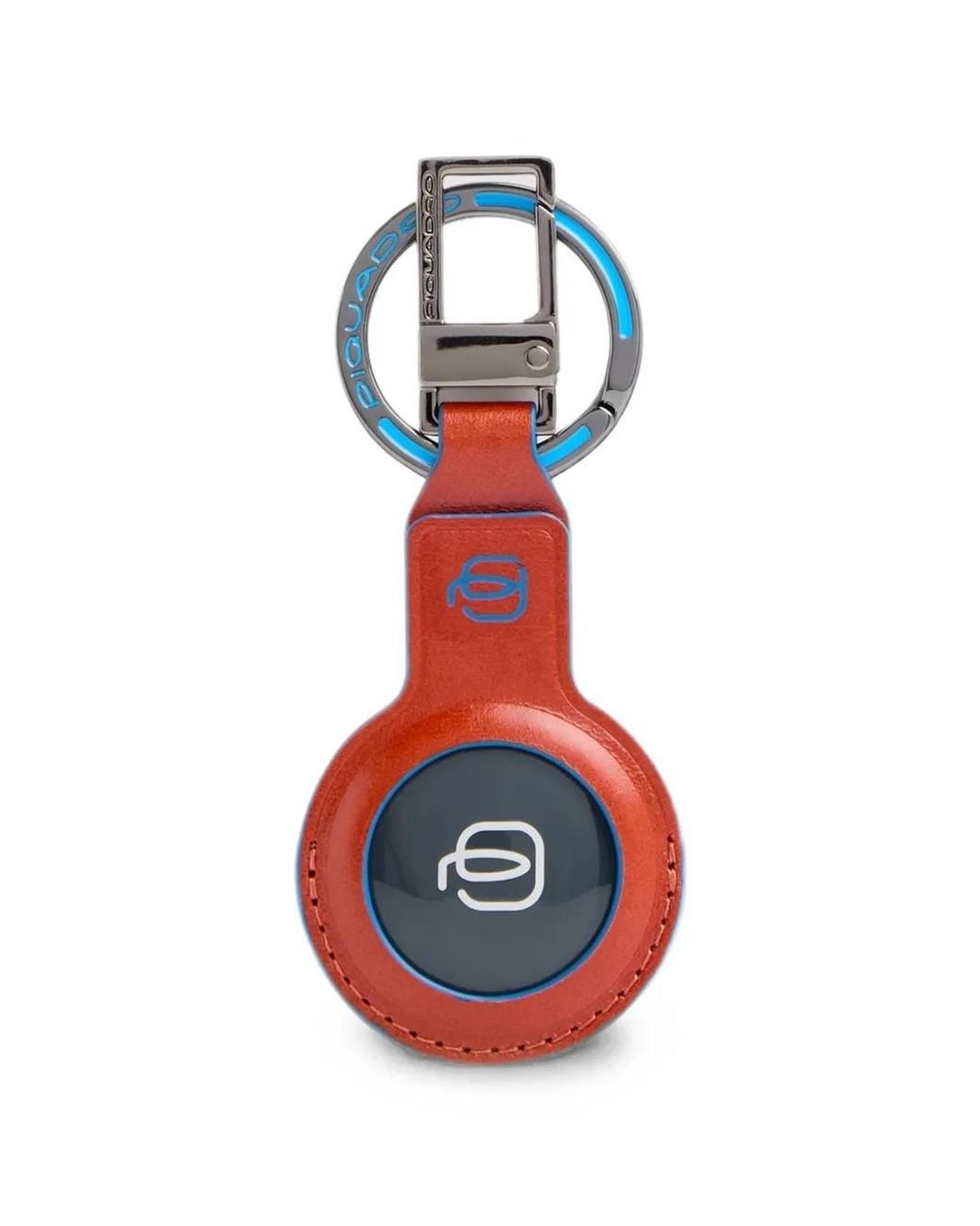 Piquadro Blue Connequ 4.0 Leather Keychain