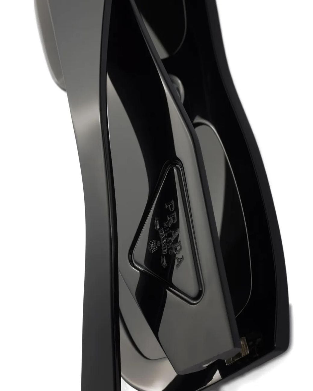 Prada Black Sunglasses With Triangle Logo