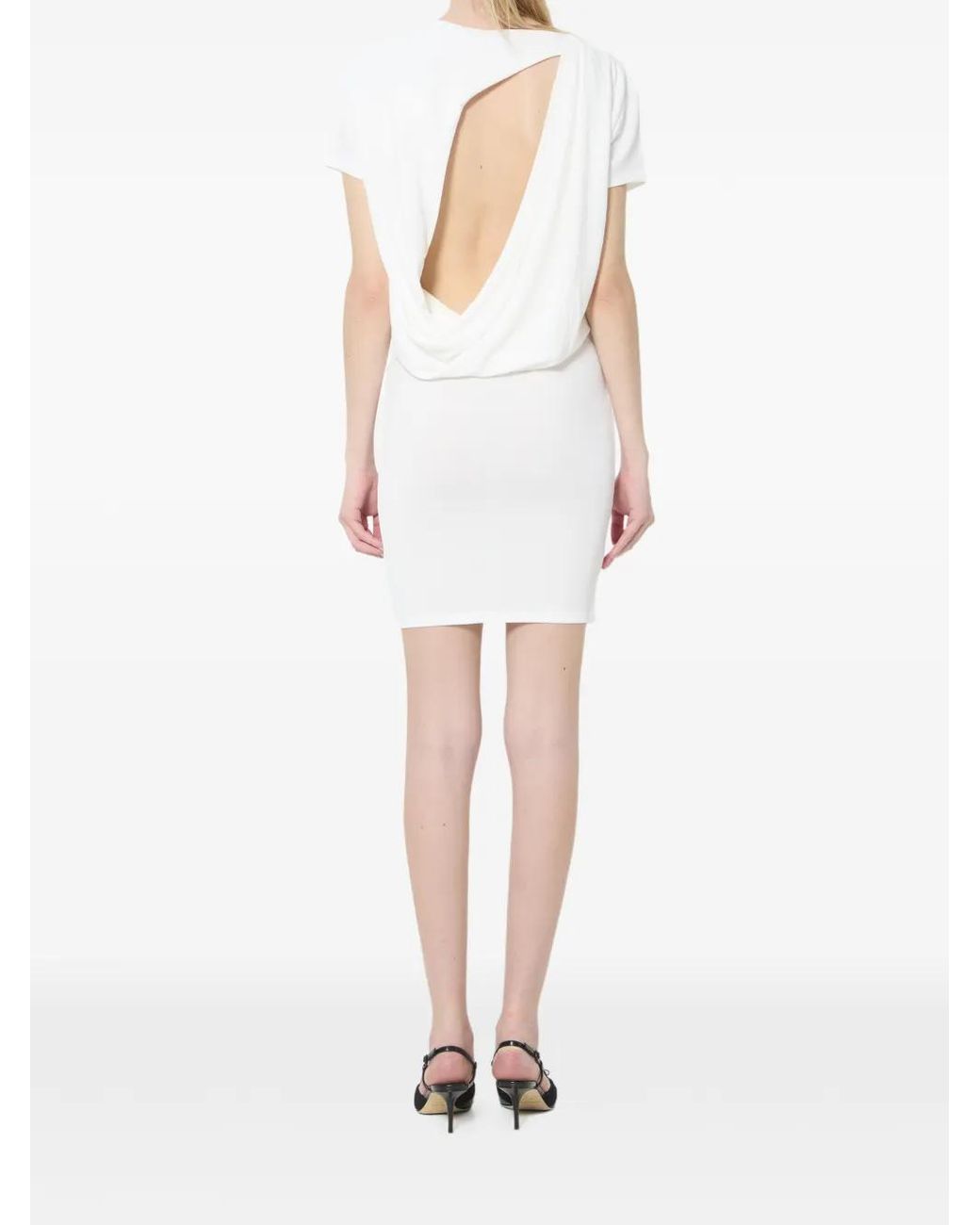 Jacquemus White The Mistral Short-Sleeve Dress