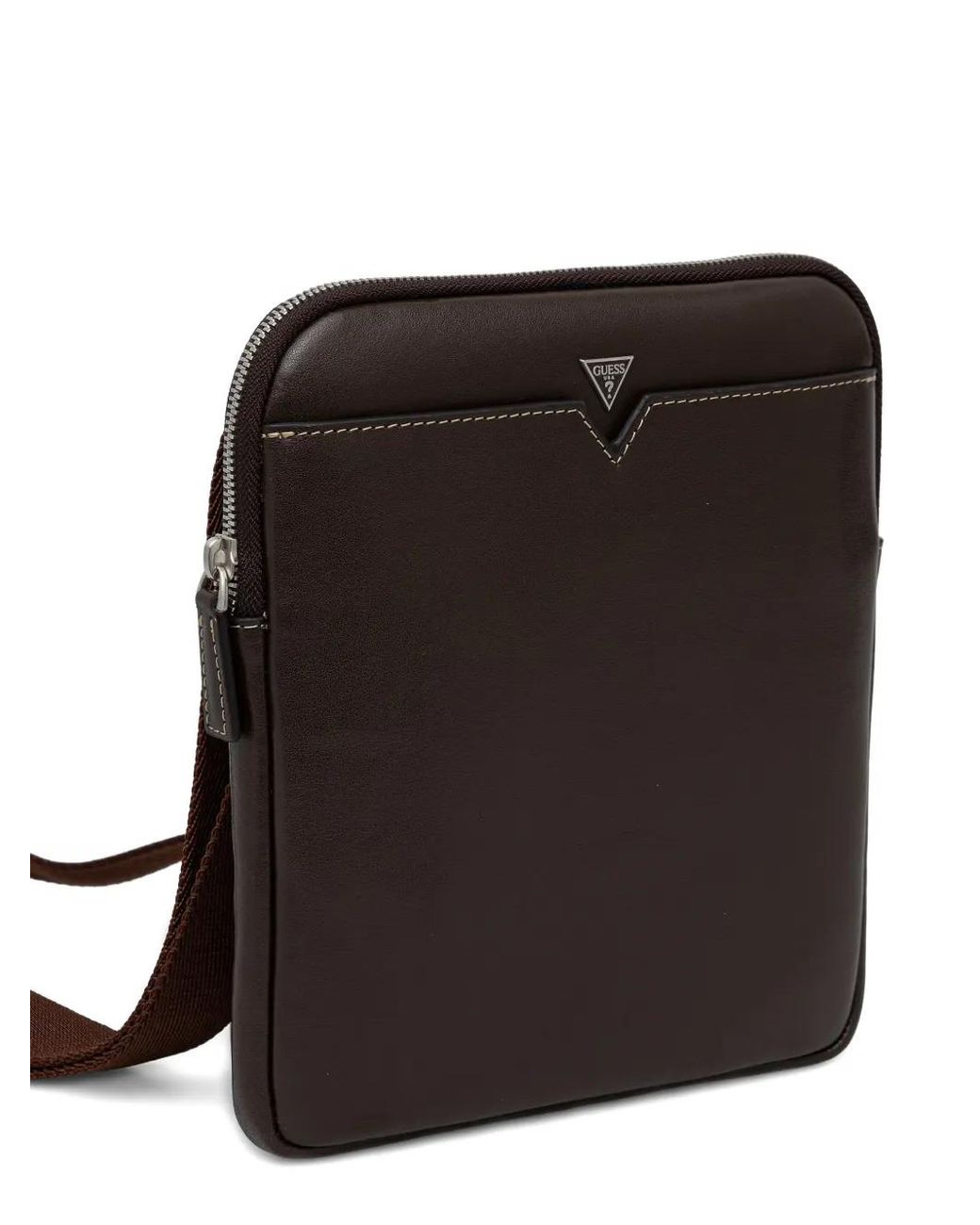 Borsa Messenger Con Logo di Guess in Black da Uomo