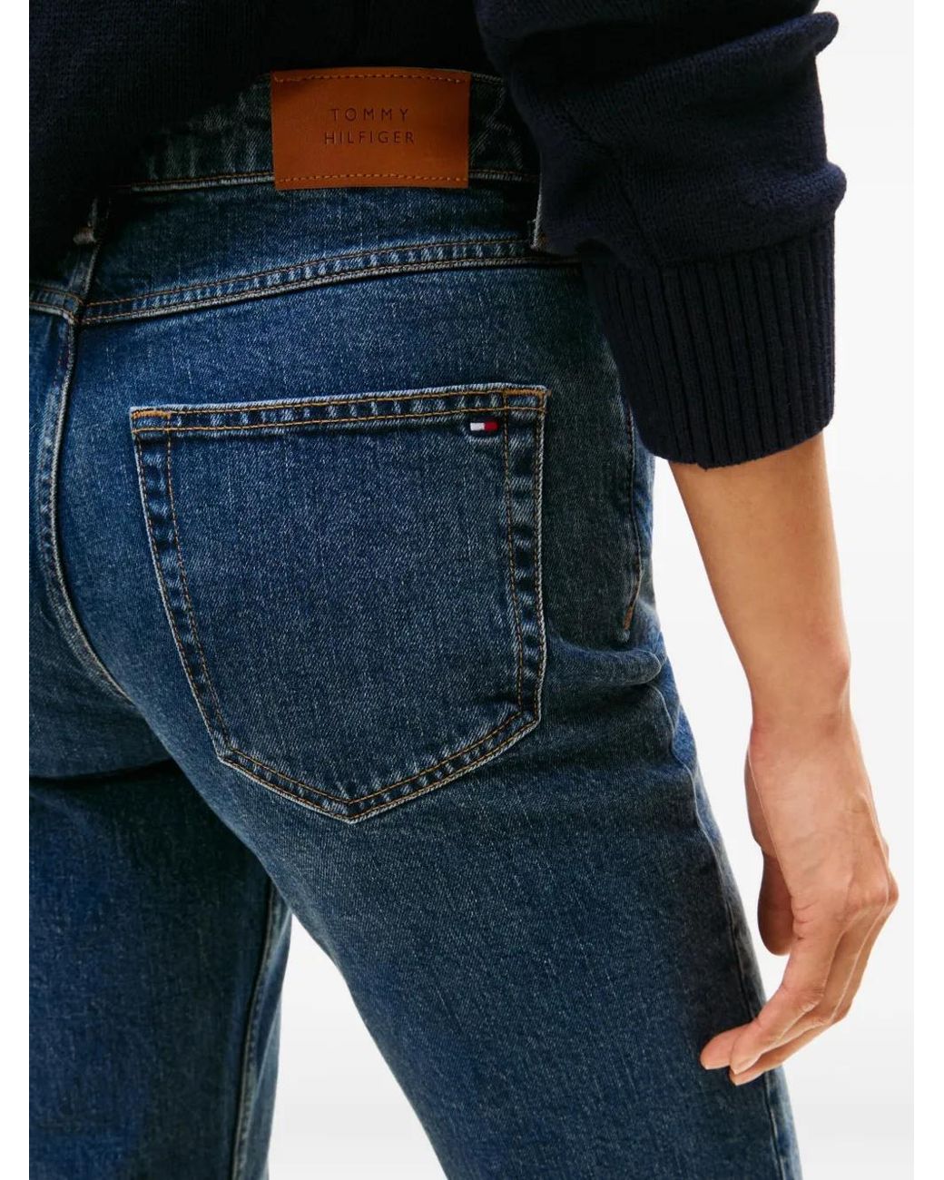 Tommy Hilfiger Blue Five-Pockets Straight-Leg Jeans