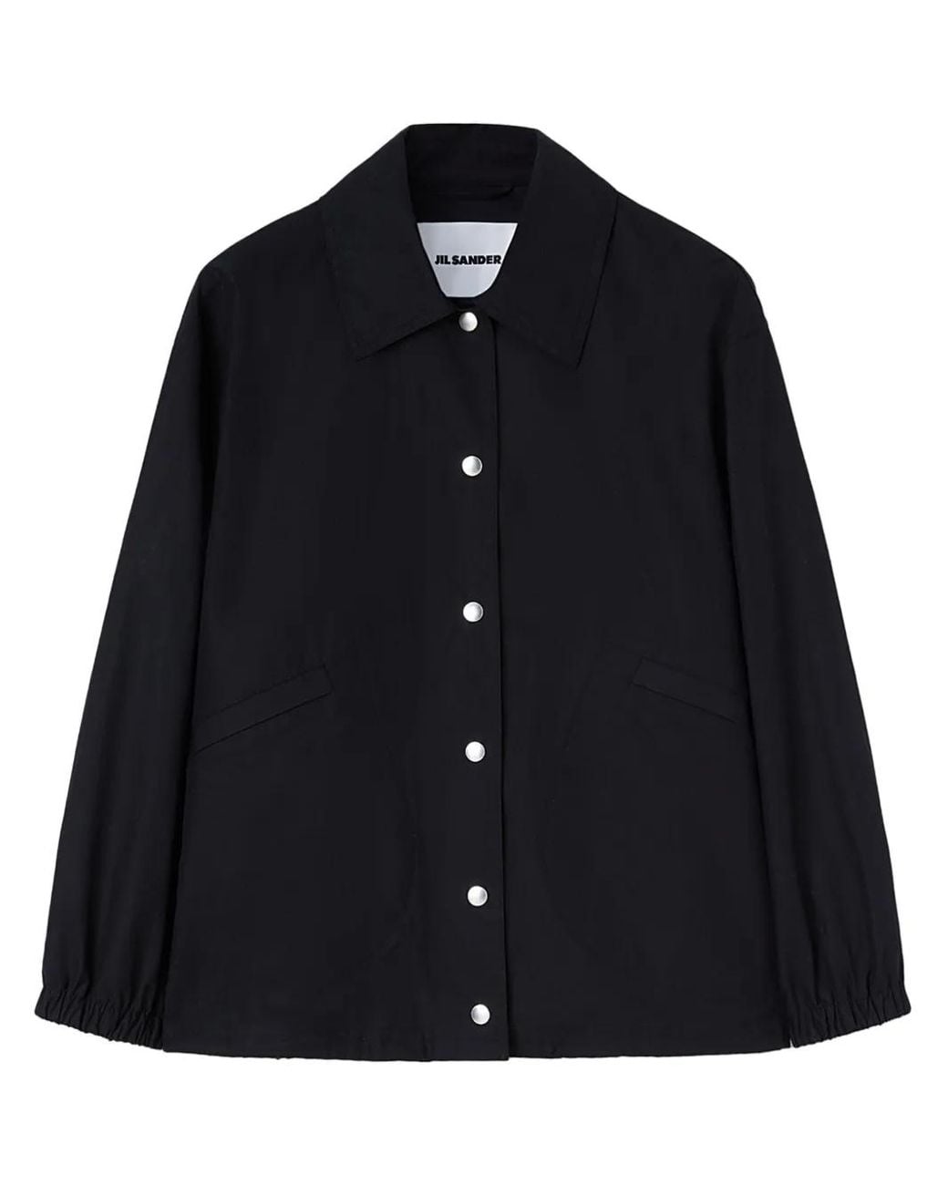 Jil Sander Black Logo Cotton Jacket
