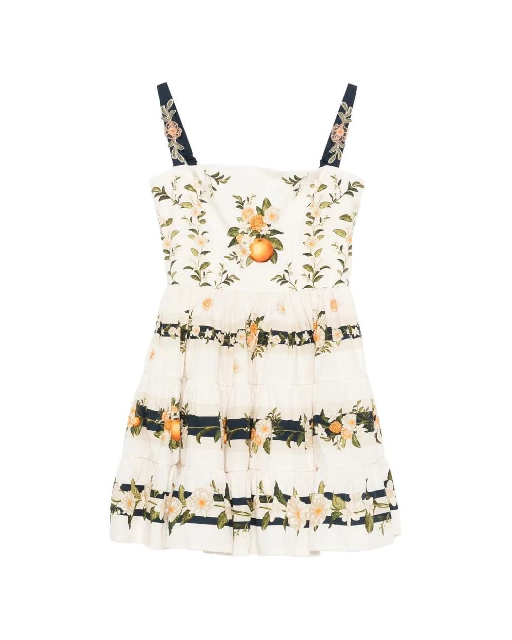 Agua Bendita Natural Lima Valle Floral-Print Mini Dress