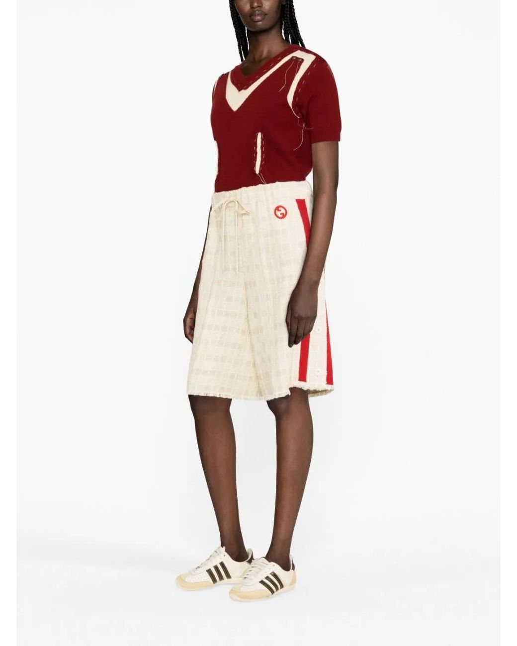 Gucci Natural Cotton Bermuda Shorts