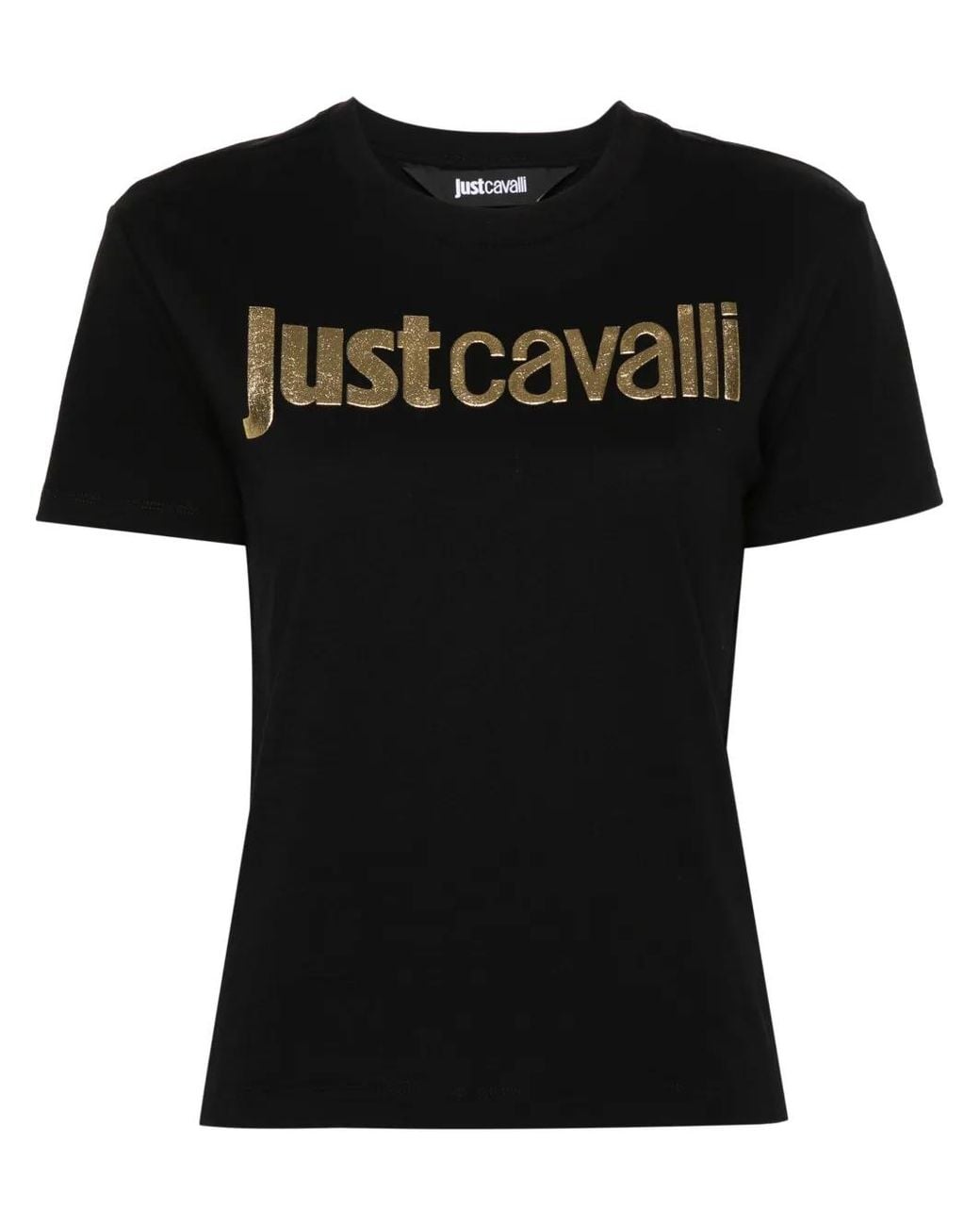 Just Cavalli Black T-shirts And Polos
