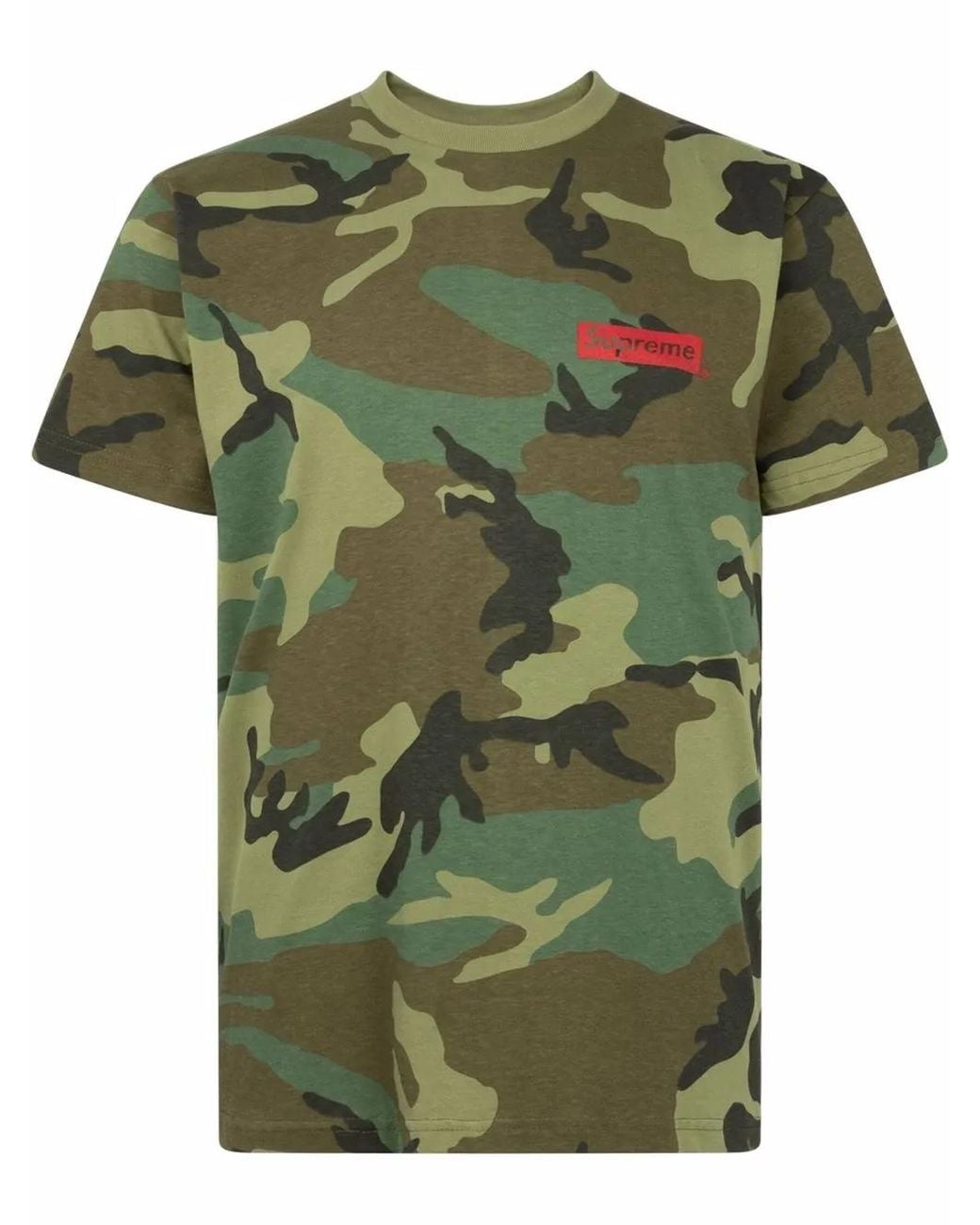 Supreme Green Spiral Crew Neck T-Shirt for men