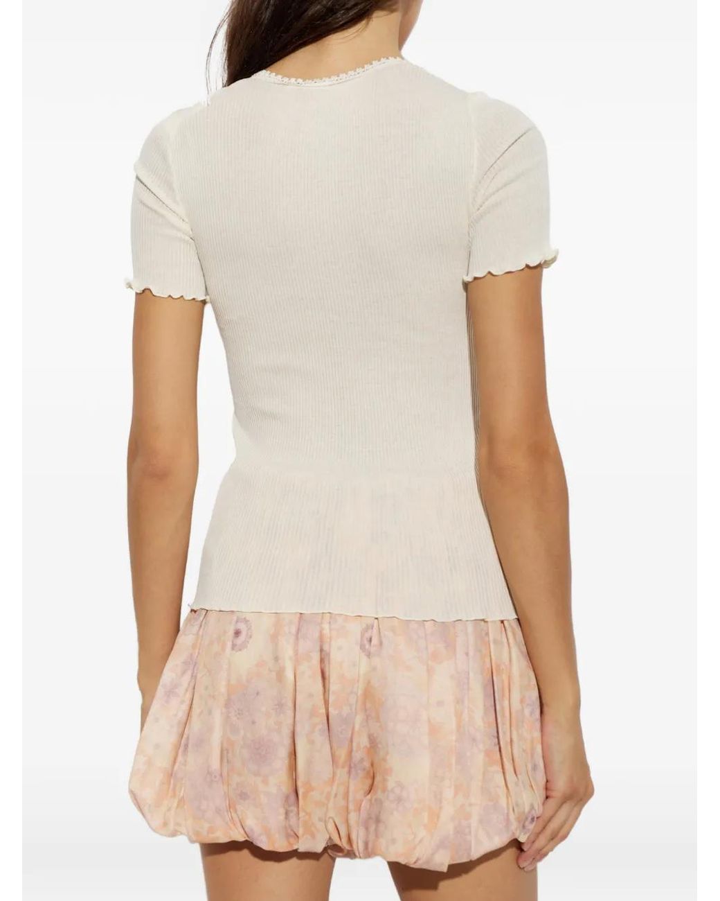 Chloé White Top With Decorative Finish
