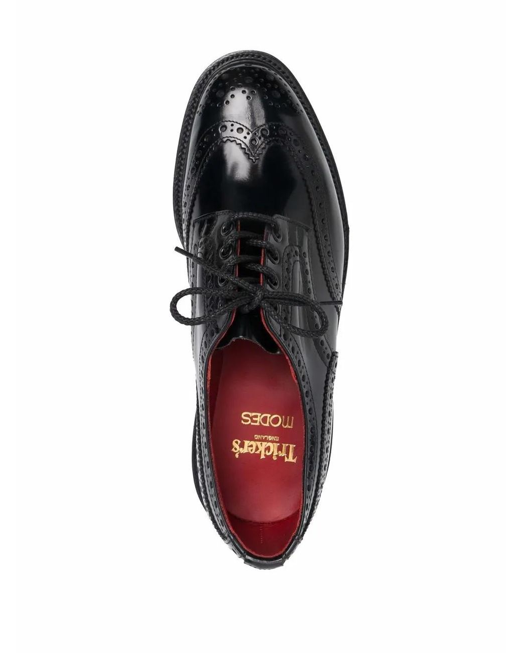 Tricker's Black Bourton Derby Shoes for men