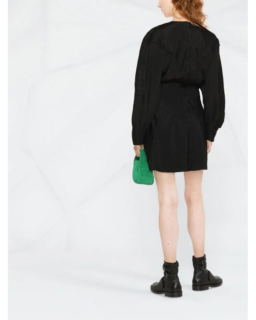 IRO Black Nokia Wrap Dress