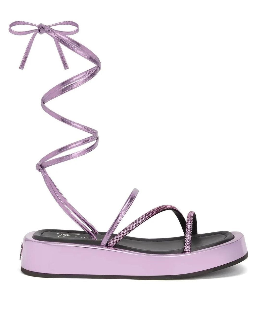 Giuseppe Zanotti Pink Melburne Laces Sandals