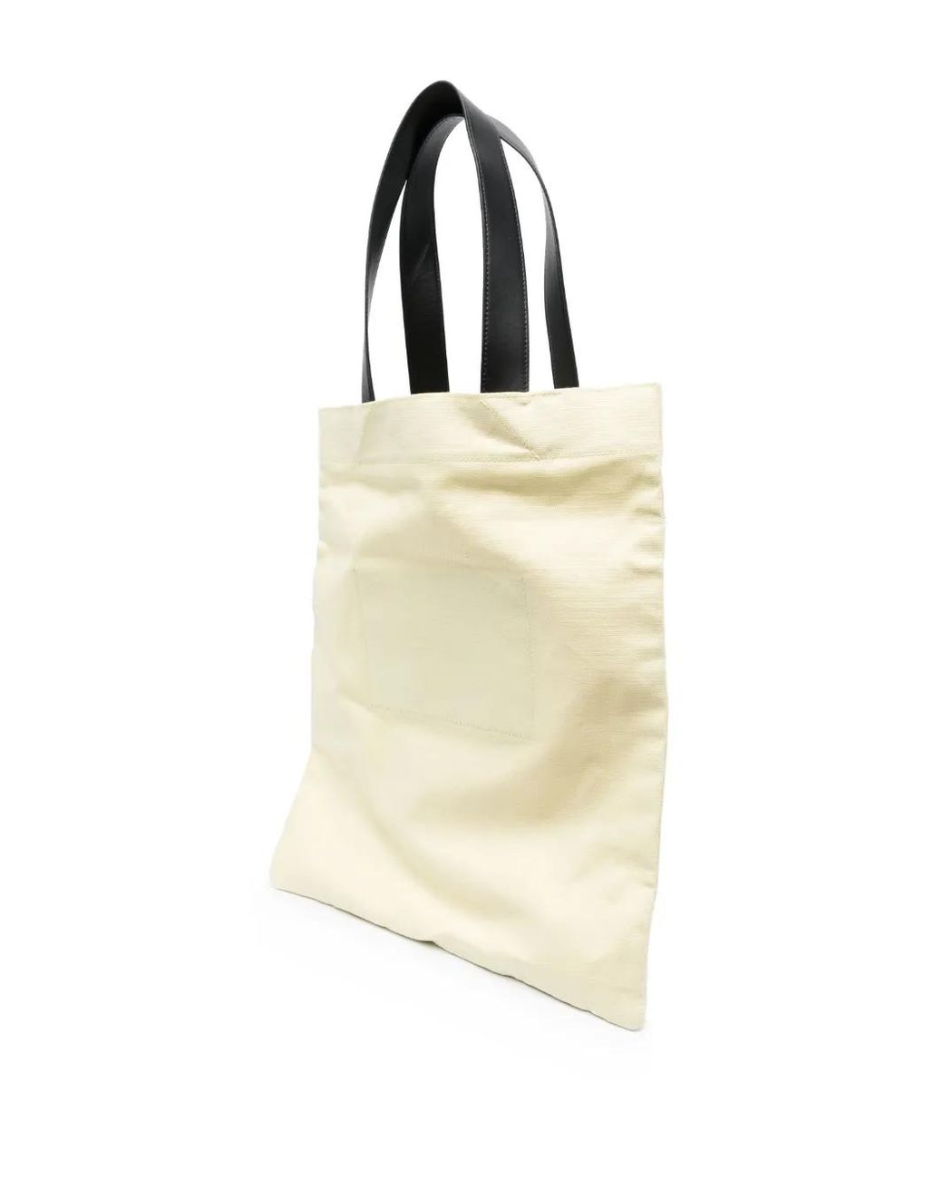 Jil Sander Natural Logo-Print Shopper Tote Bag