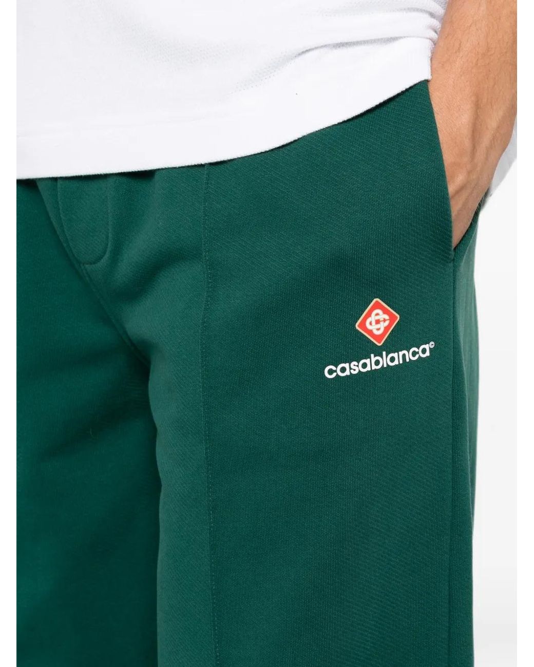 Casablanca Green Pantalon De Jogging À Patch Logo for men