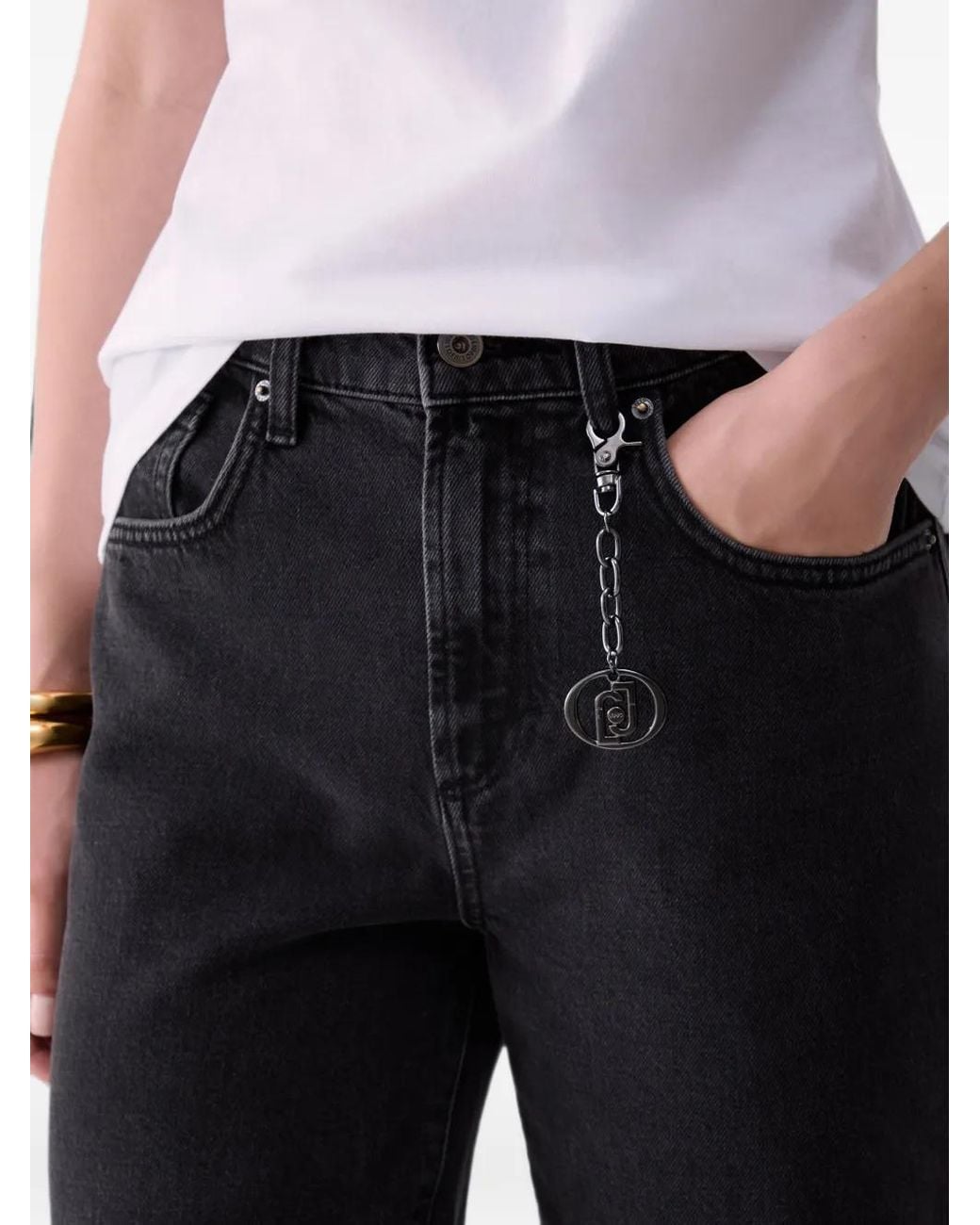 Liu Jo Blue Boyfriend Jeans With Rips