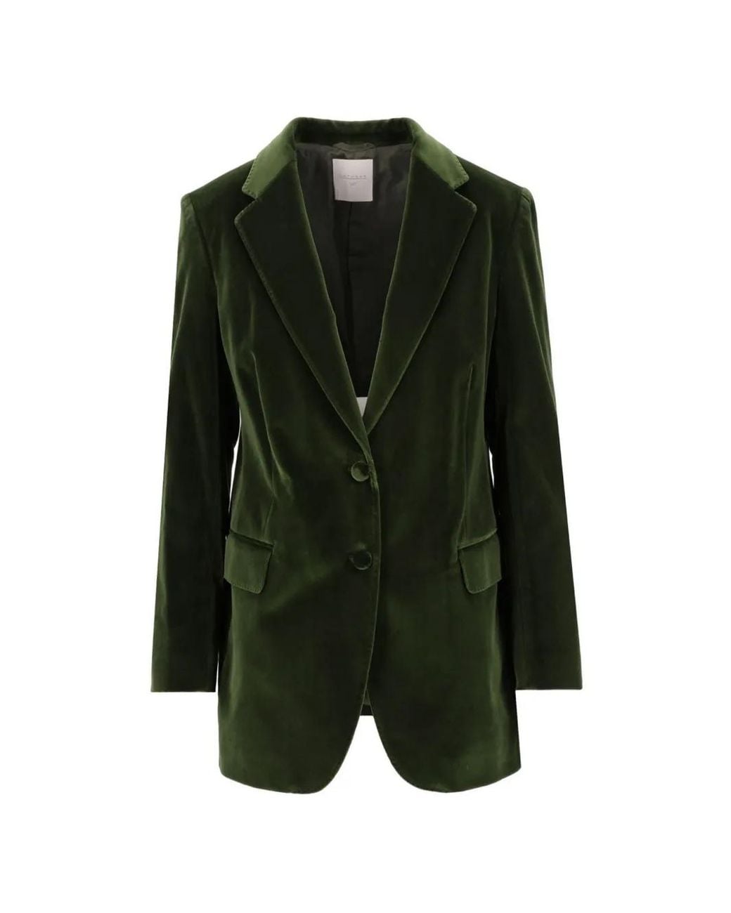 Latorre Green Velvet Single-Breasted Blazer