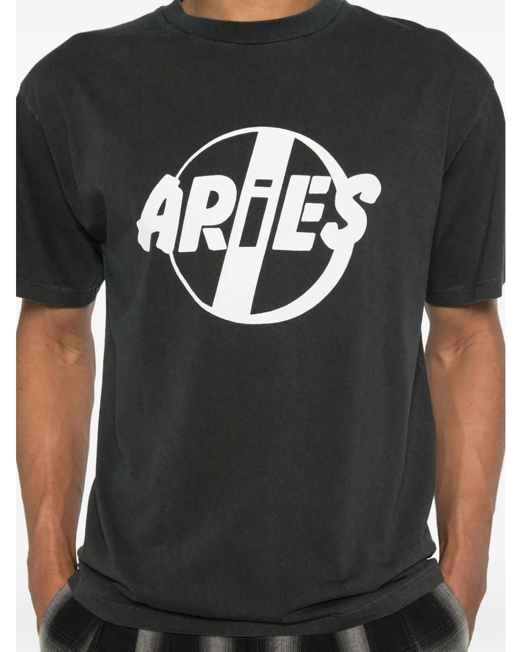Aries Black Faded Punk Short-Sleeve T-Shirt for men