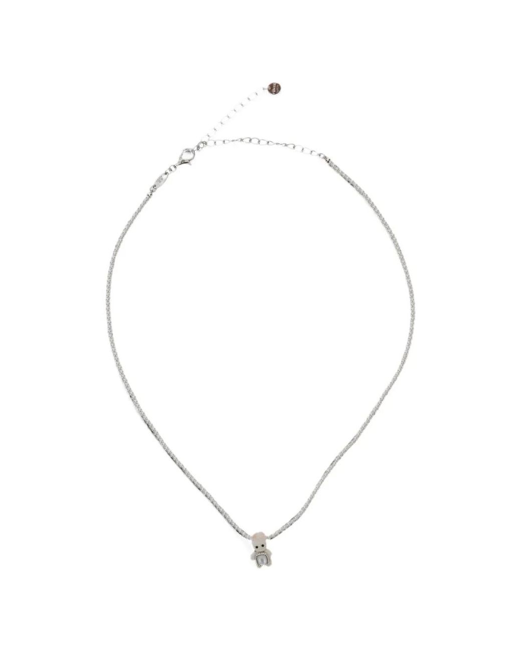 YVMIN White Rabbit-Pendant Beaded Necklace