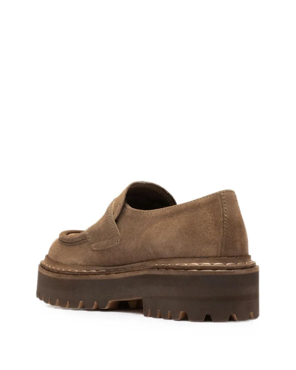 Officine Creative Brown Blossom 015 Suede Loafers