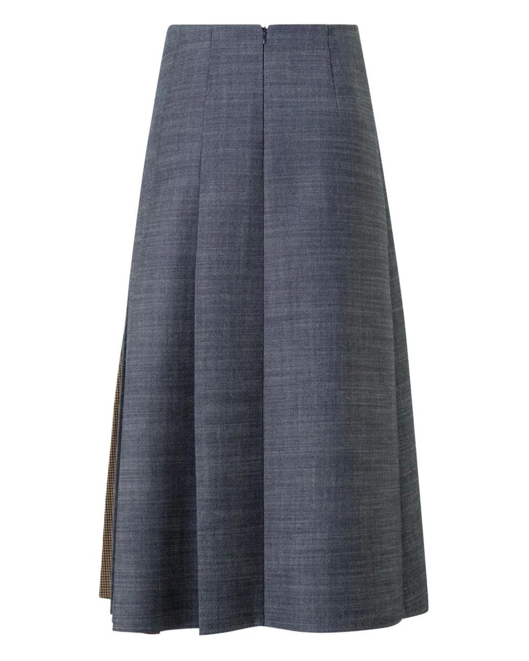 Akris Blue Pleated Skirt