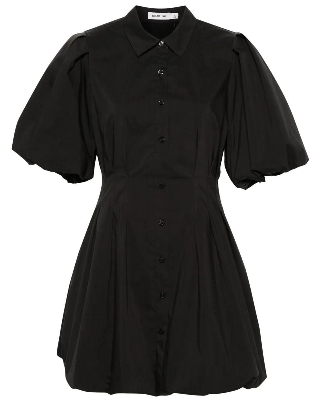 Jonathan Simkhai Black Signature Cleo Shirt Minidress