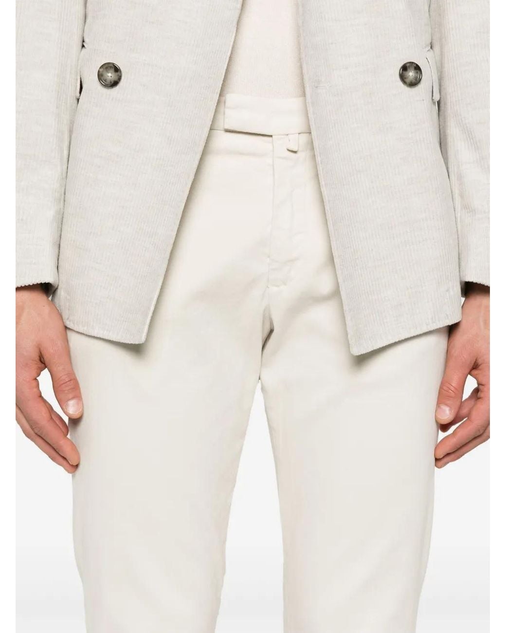 Briglia 1949 White Tapered Chinos for men