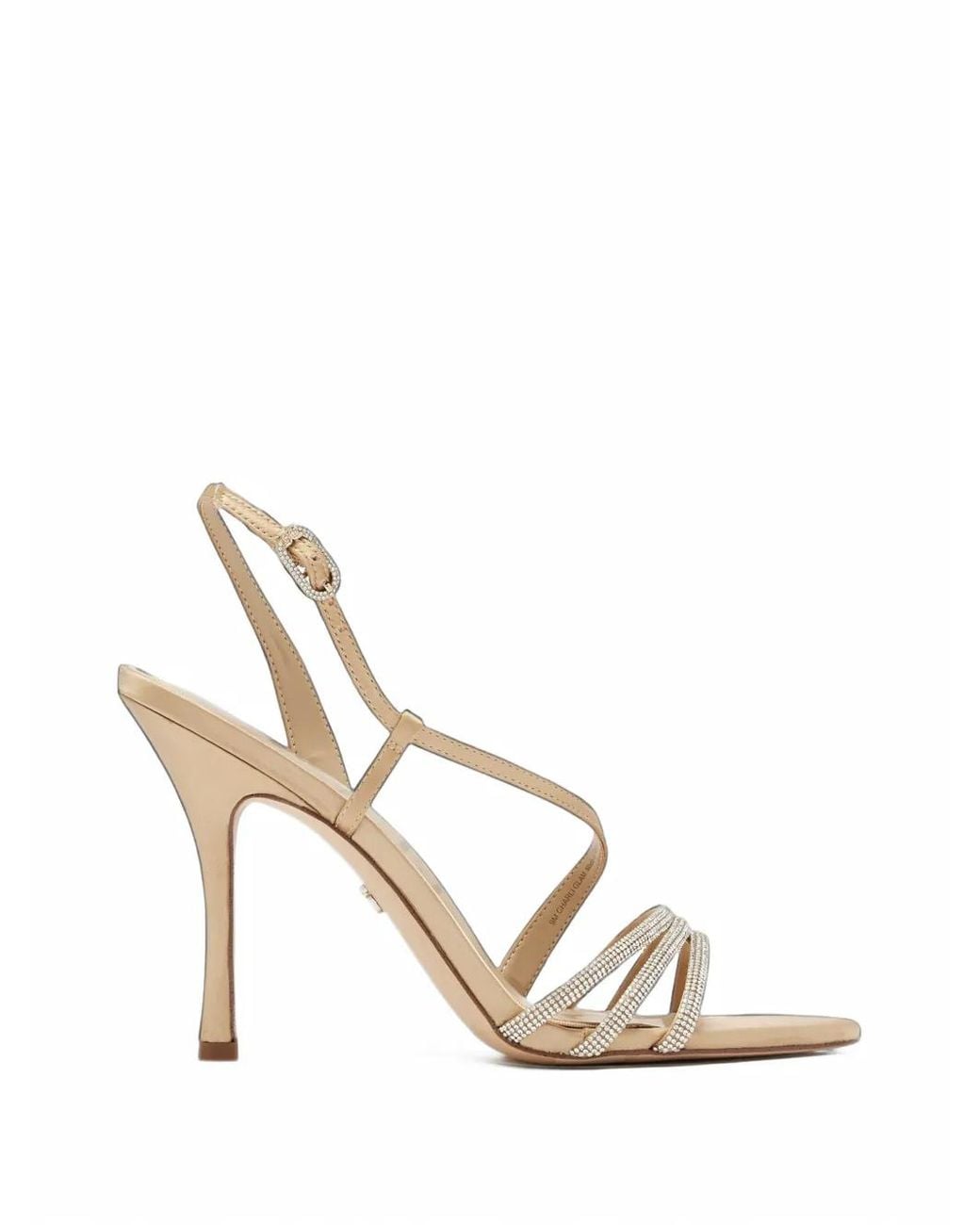Sam Edelman White Charli Glam Crystal-Embellished Sandals