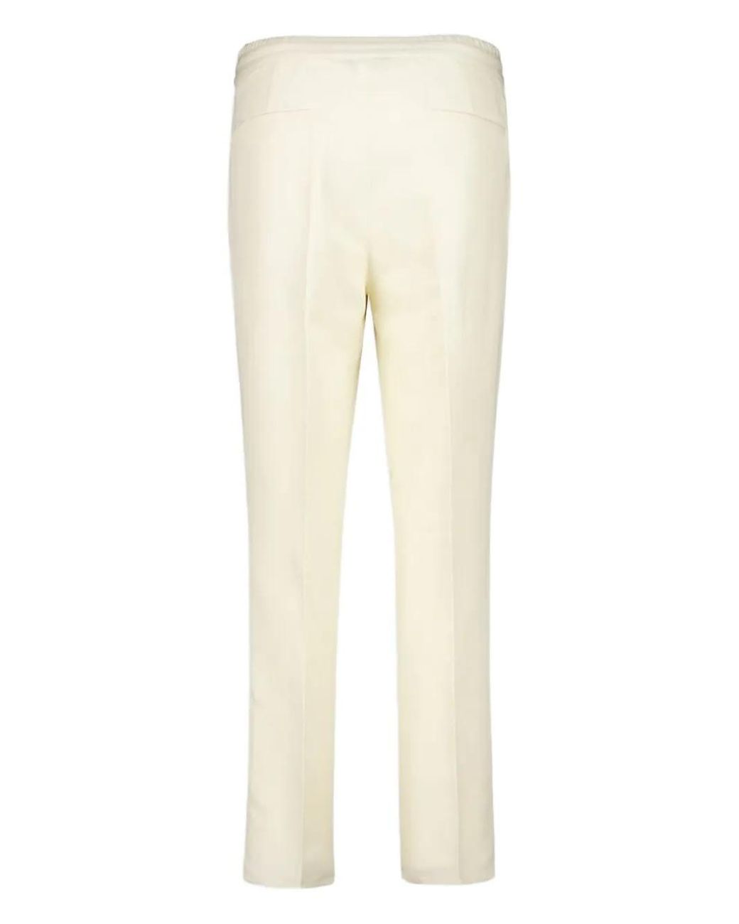 Brunello Cucinelli Natural Drawstring Trousers for men