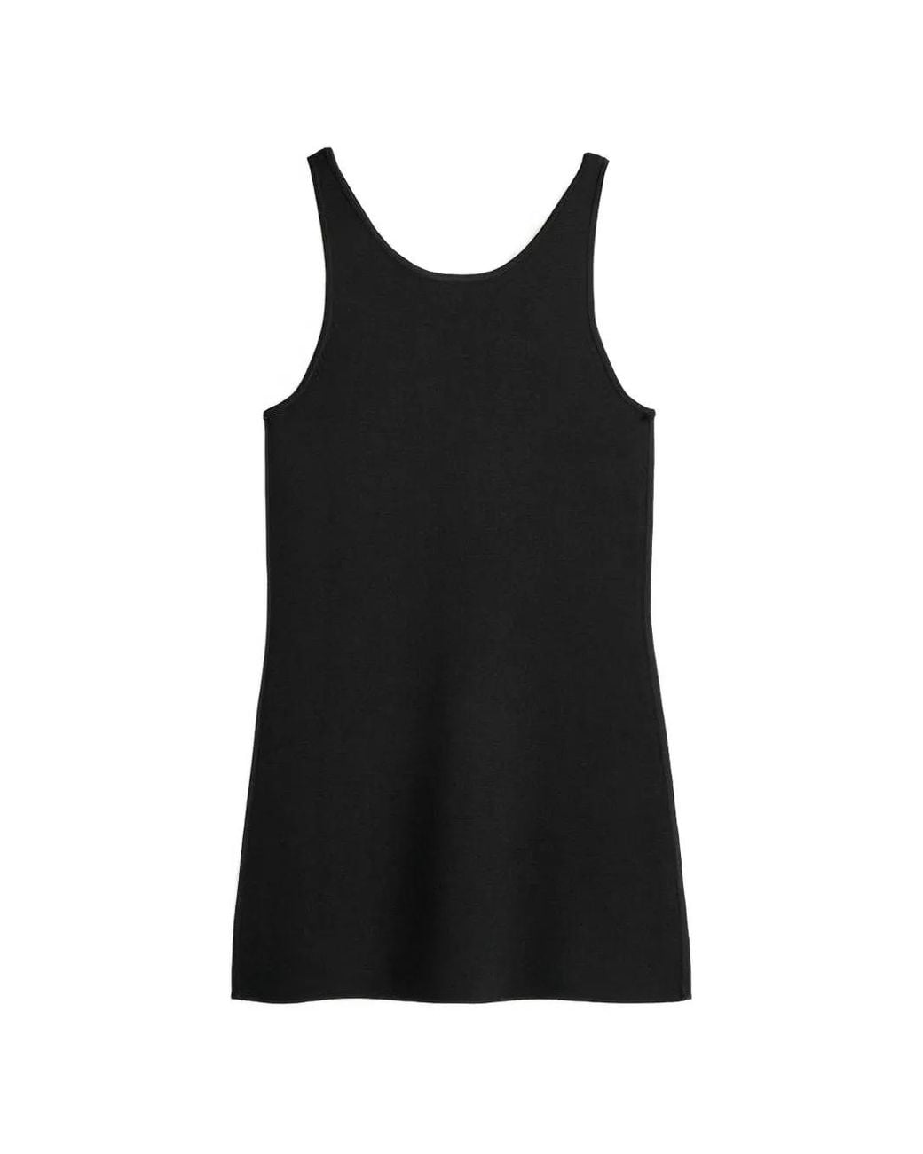 Totême Black Knitted Tank Top