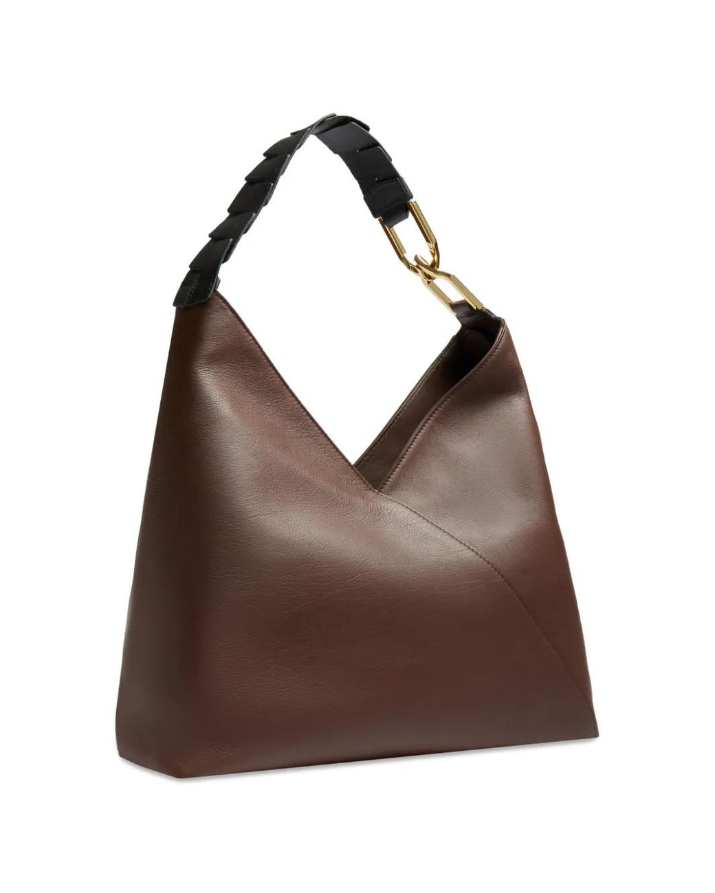 Lancel Brown Pagode Leather Tote Bag