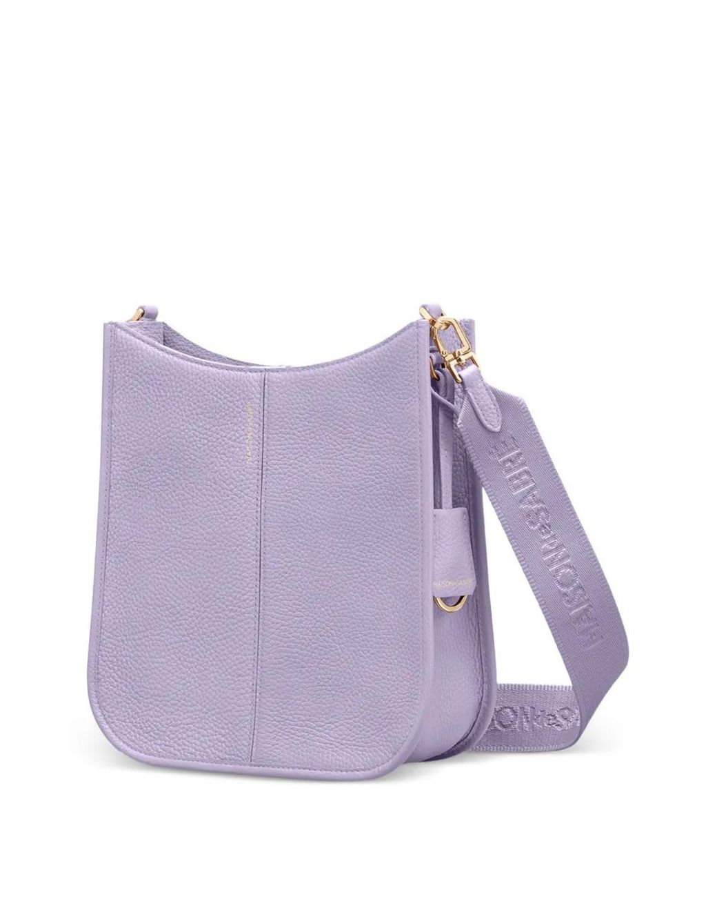Maison De Sabre Purple Saddle Leather Crossbody Bag