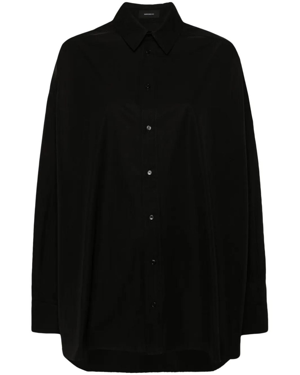 Wardrobe NYC Black Mini Shirt Dress