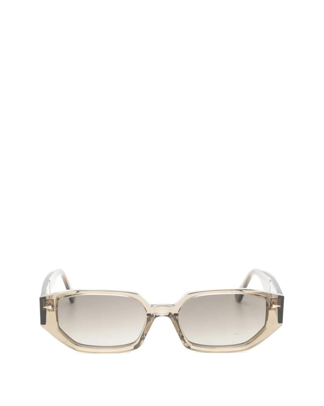 Ahlem White Poitou Geometric-Frame Sunglasses