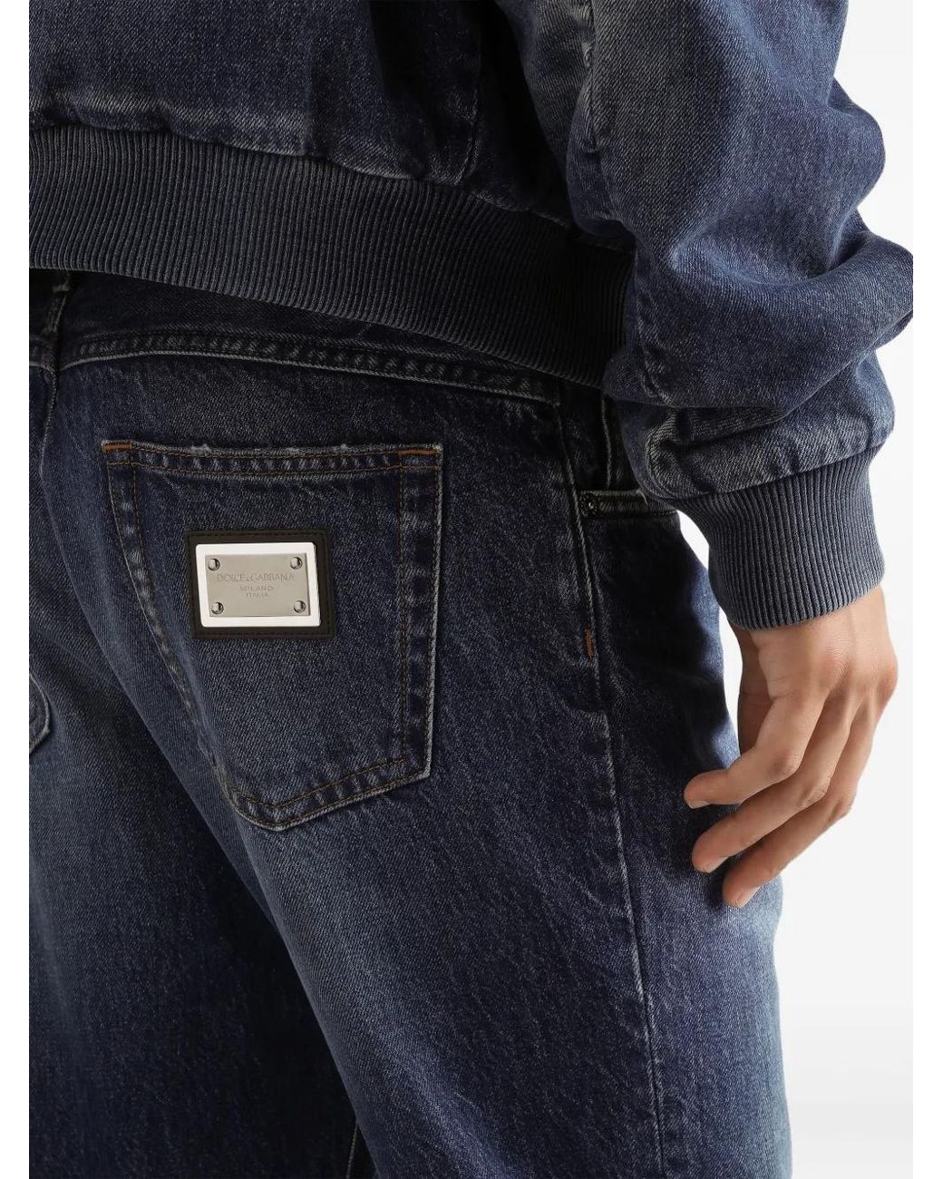 Dolce & Gabbana Blue Dolce & Gabbana Denim Trousers for men
