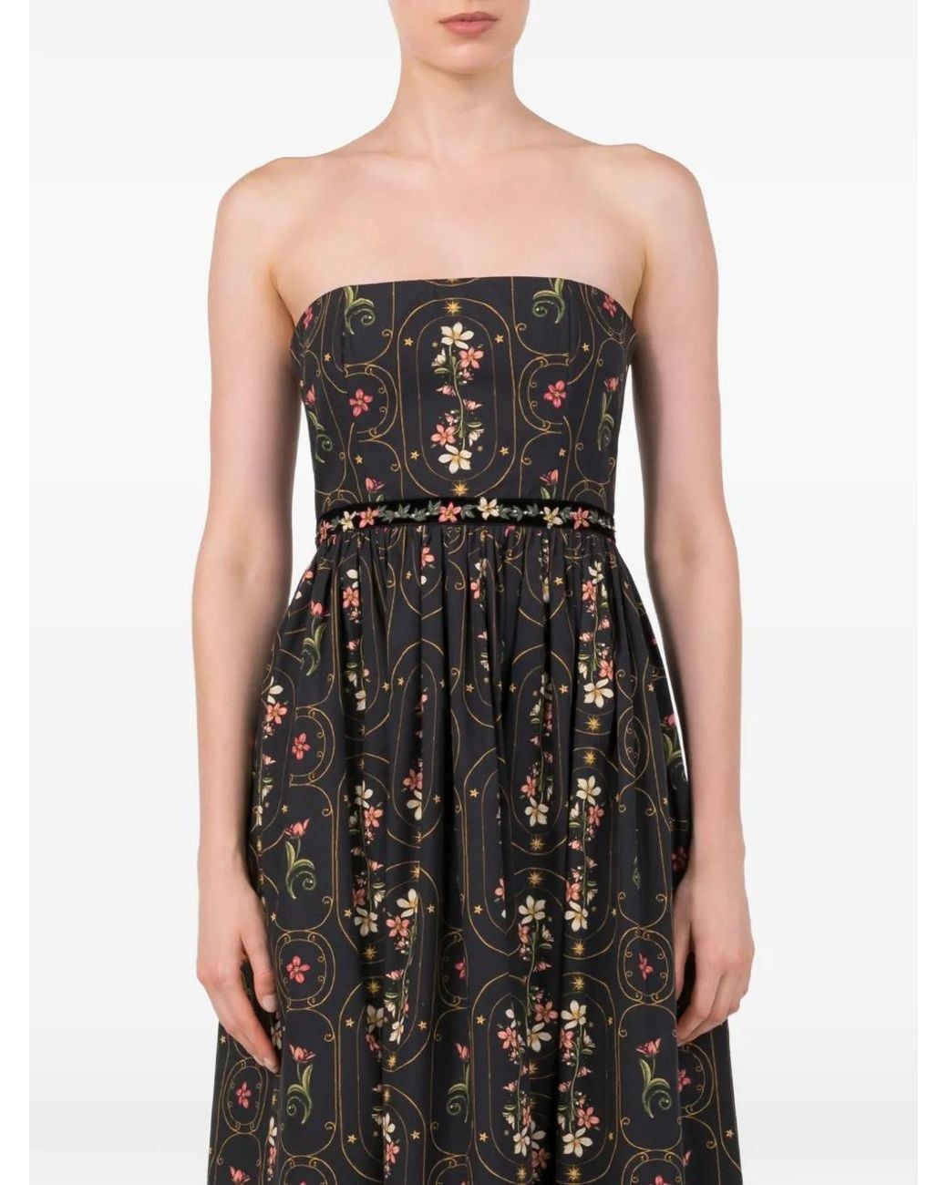 Agua Bendita Black Lienzo Noche Maxi Dress
