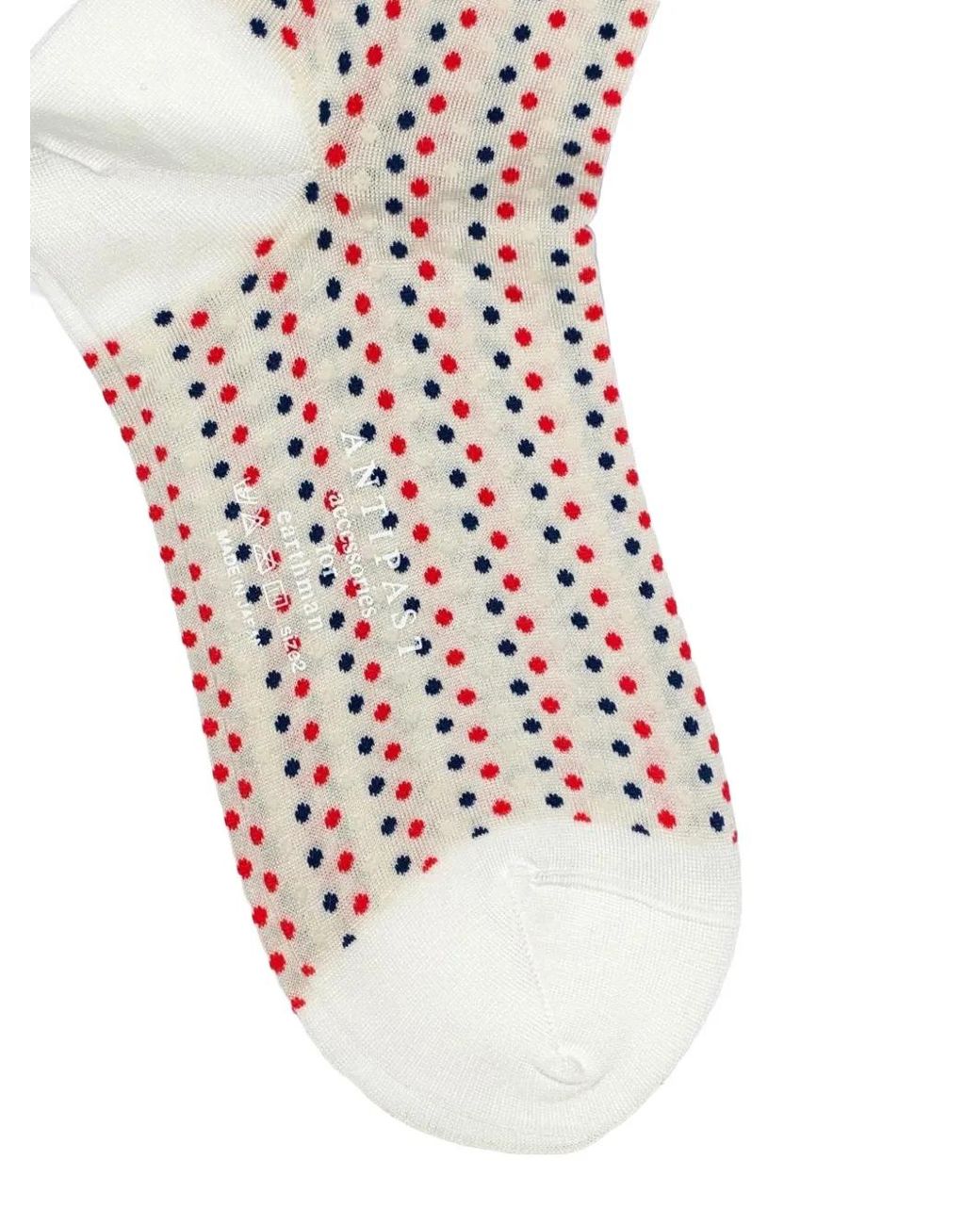 Chaussettes À Pois Antipast en coloris White