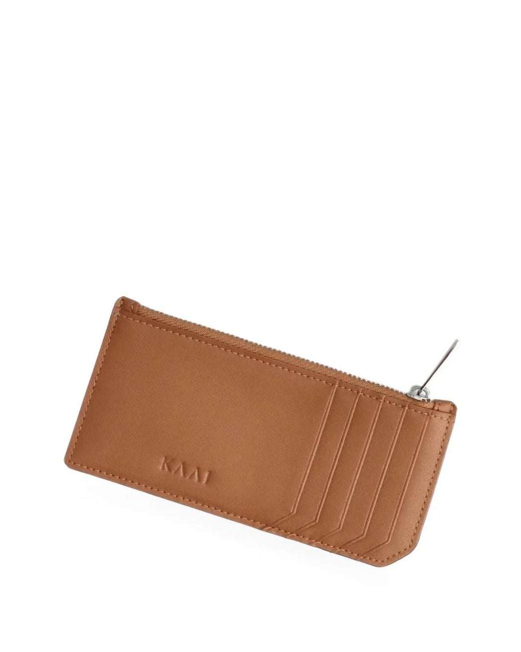 Kaai Brown Logo-Debossed Leather Cardholder
