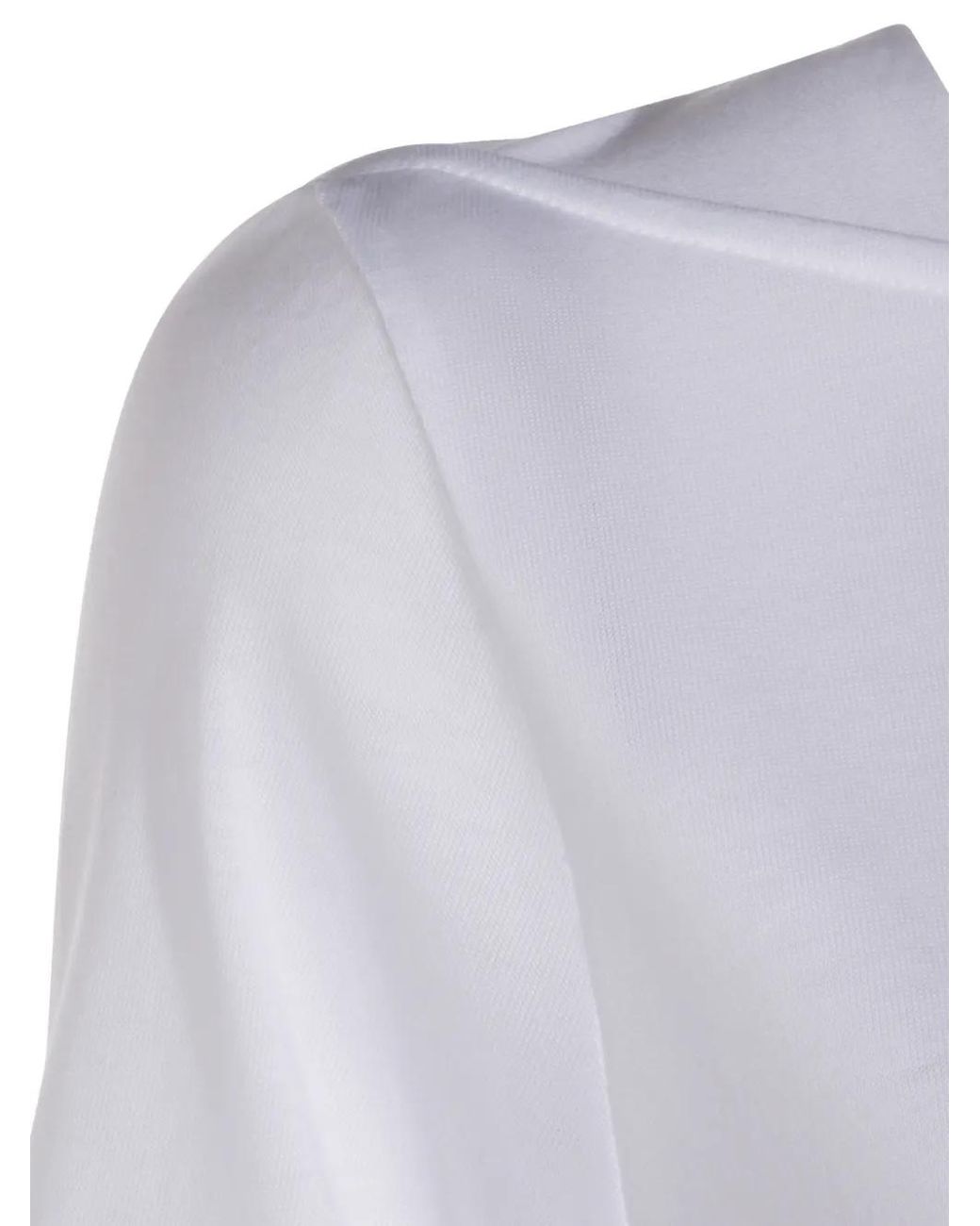 Herno White Tie-Drawcord Midi Dress