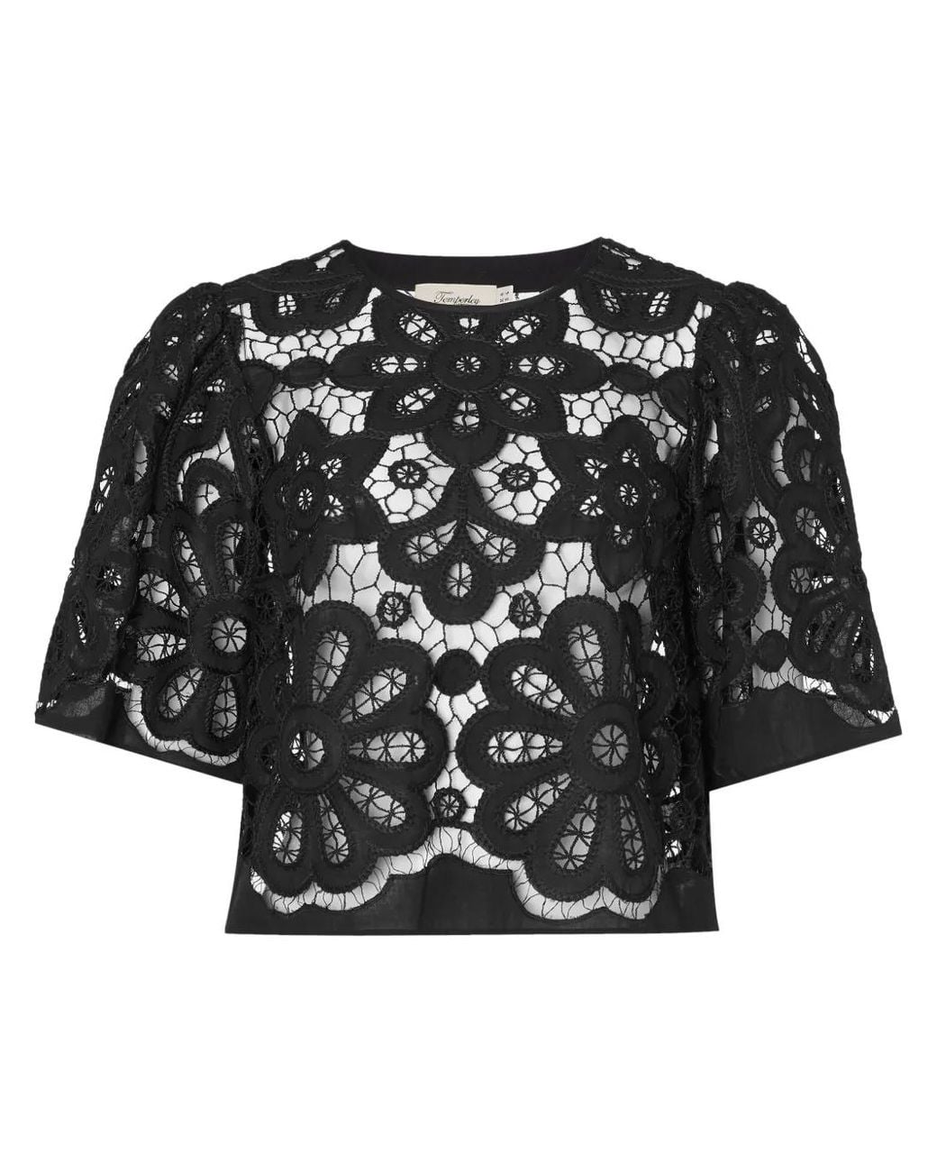 Temperley London Black Guinevere Blouse
