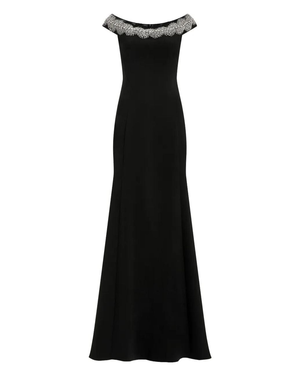 Jenny Packham Black Azalea Maxi Dress
