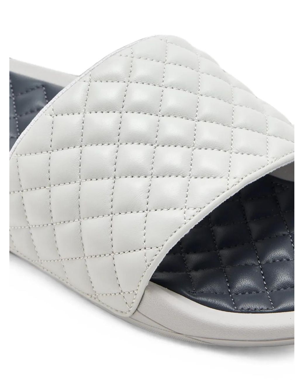 Athletic Propulsion Labs White Lusso Quilted Nappa Leather Sandals for men