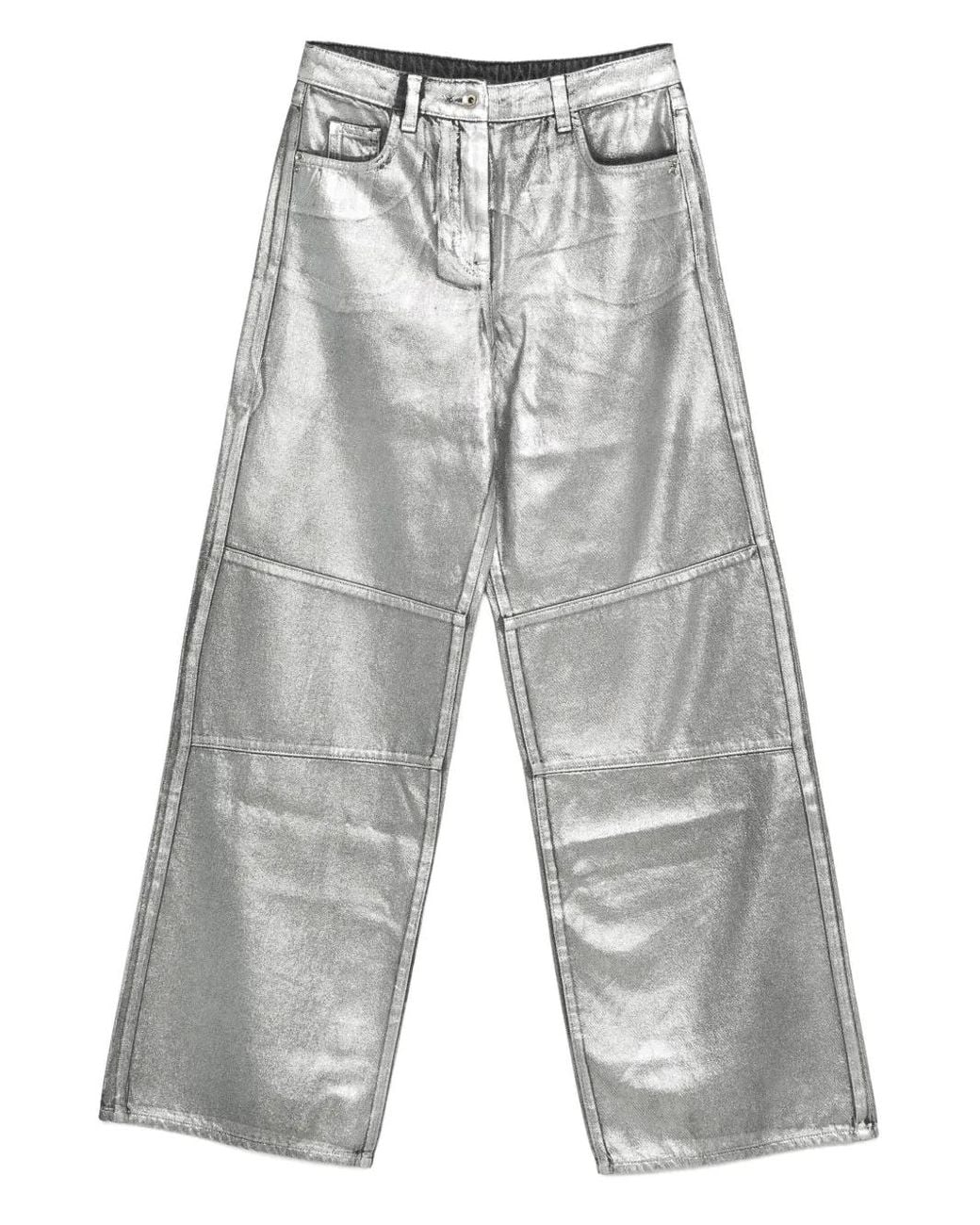 Patrizia Pepe Gray Panelled Trousers