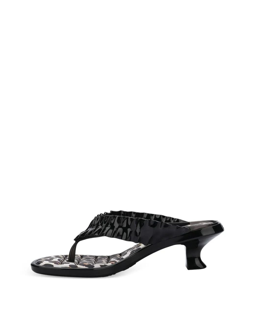 Melissa White X Ganni Kitten-Heel Thong Sandals