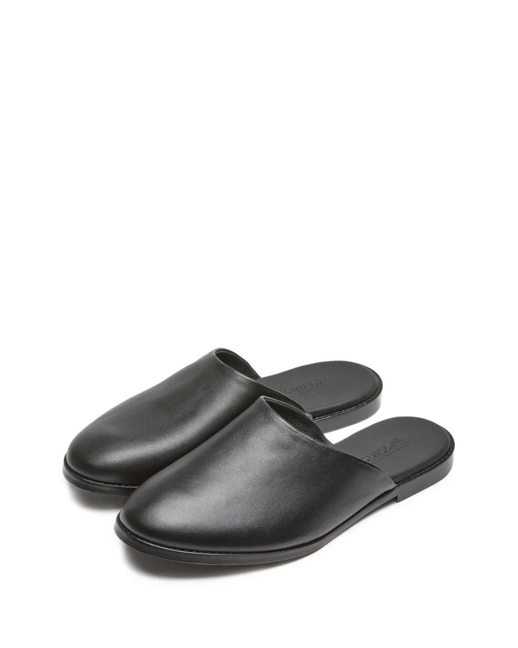 Suicoke Black Leather Mules
