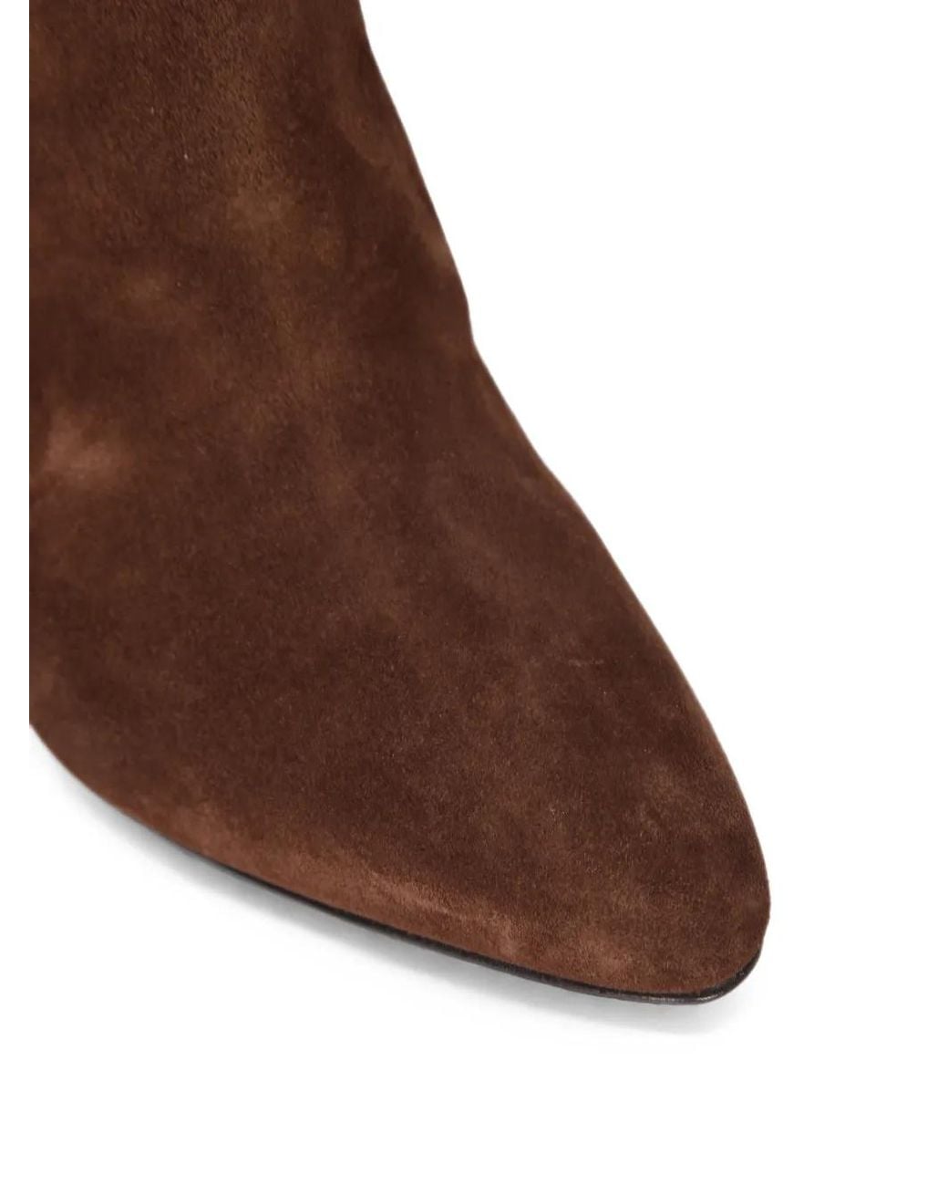 Casadei Brown Pointed-Toe Suede Boots