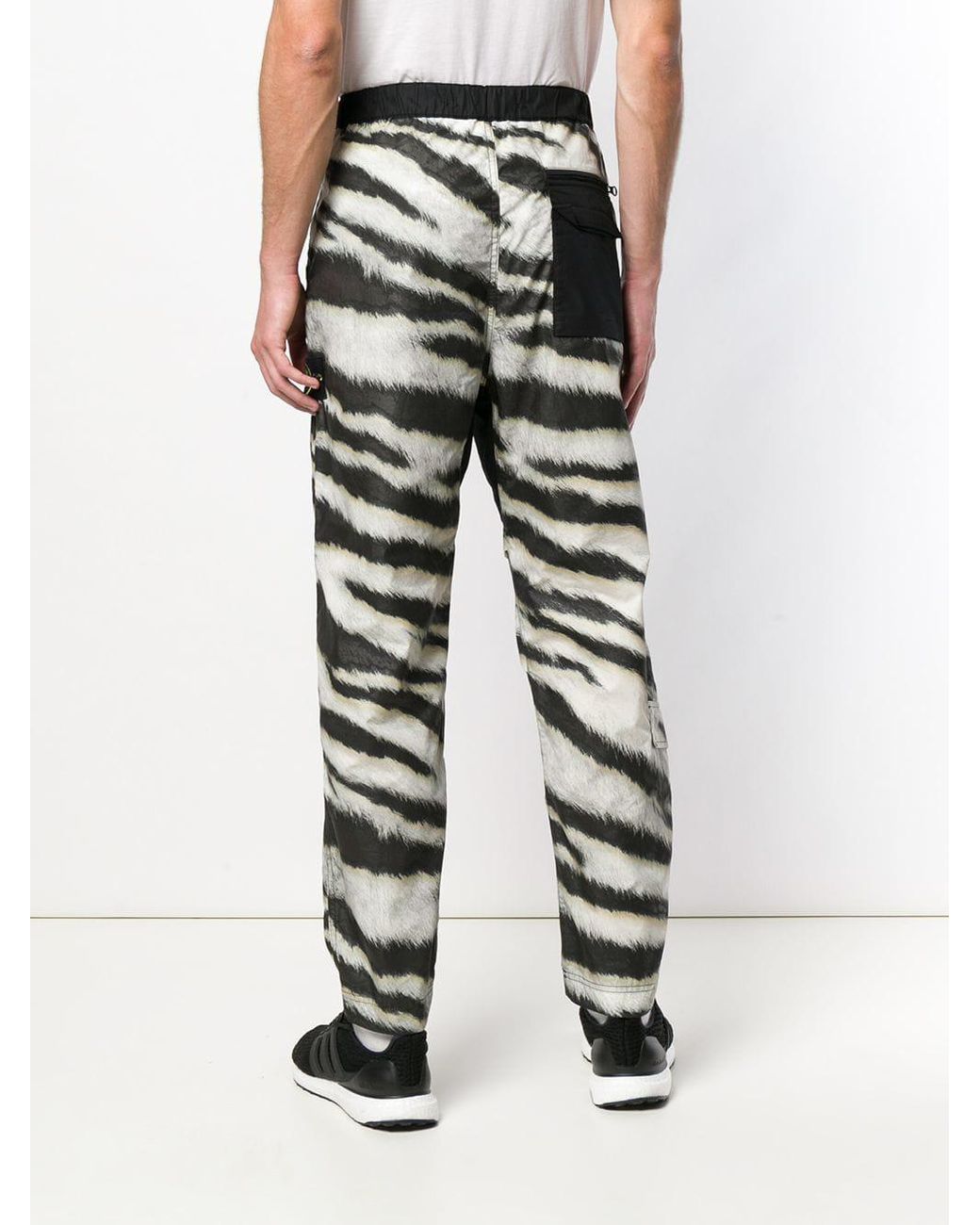 Pantaloni della tuta con motivo zebratoStone Island in Cotone da Uomo  colore Nero | Lyst