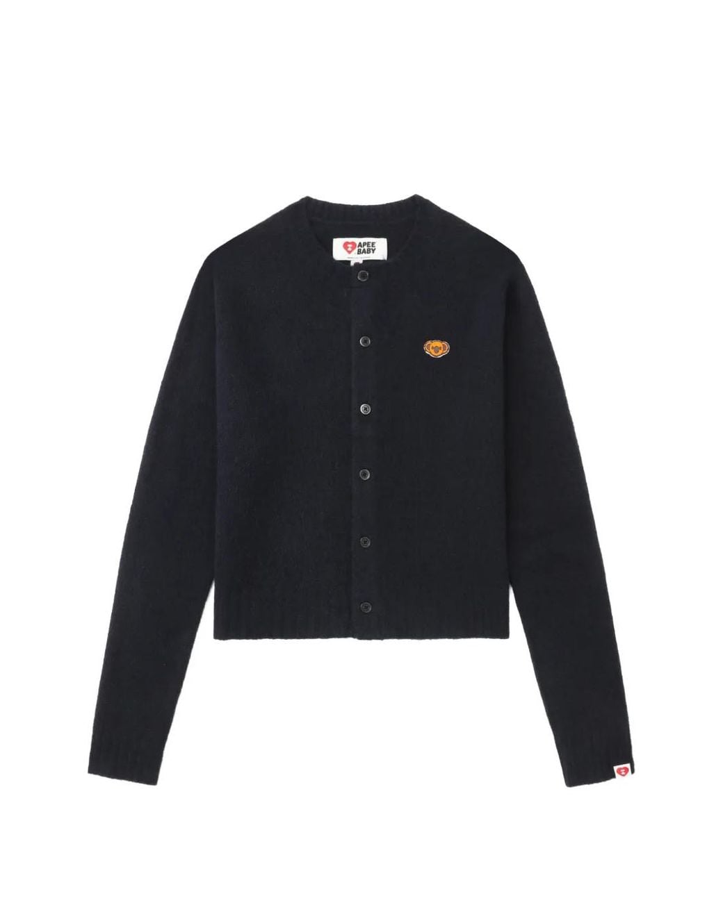 A Bathing Ape Blue Buttoned Appliqué Cardigan