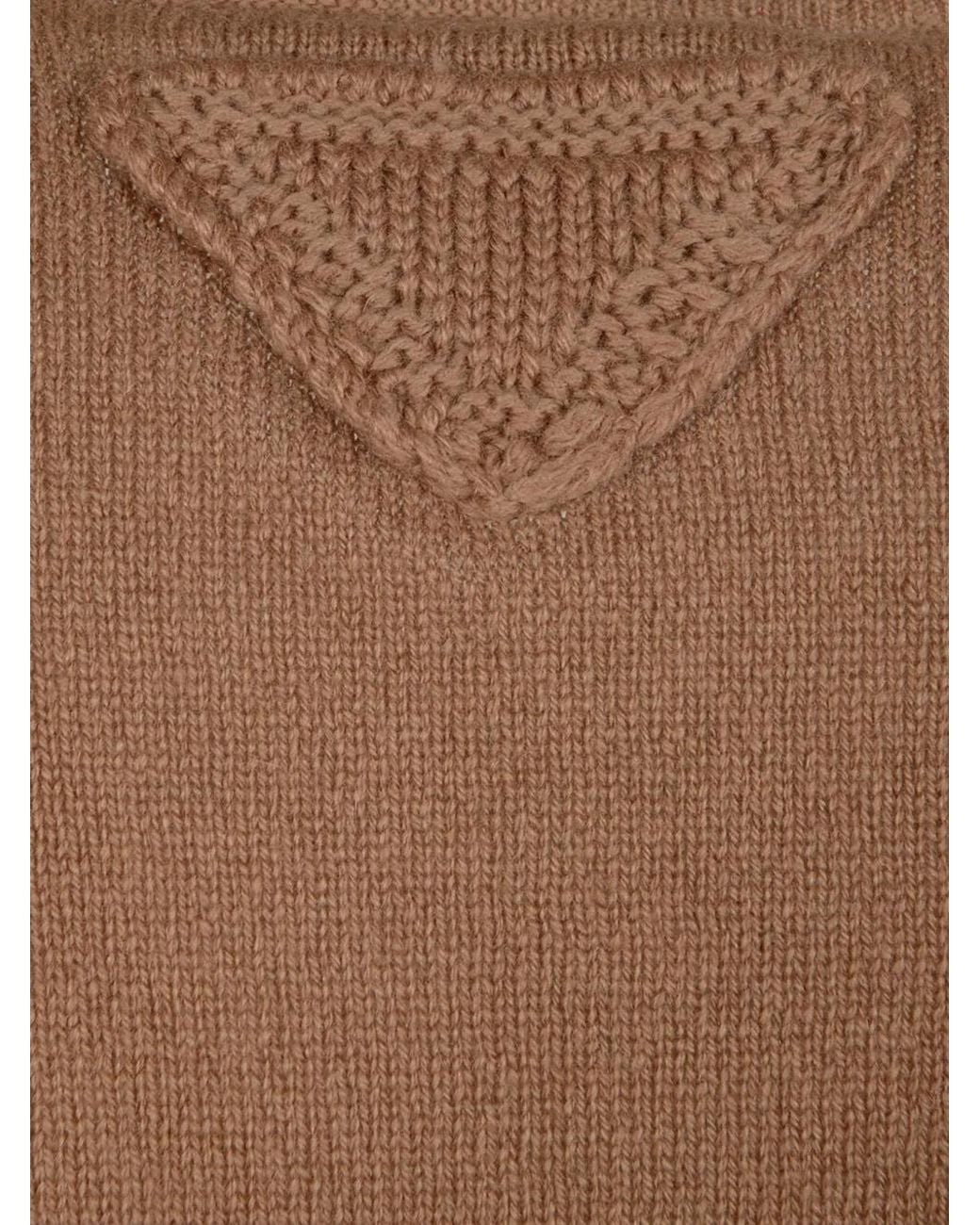 Prada Pullover Mit V-Ausschnitt in Brown für Herren