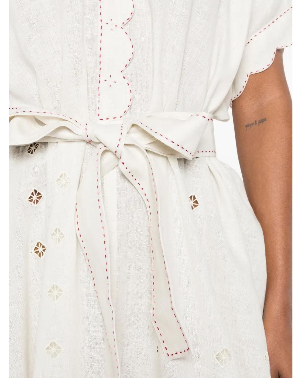 Vita Kin White Sweet Jane Broderie-Anglaise Midi Dress